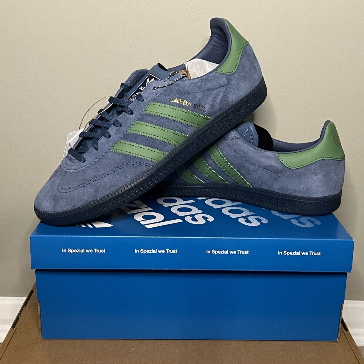 Adidas x END. Samba Deco Spezial Dark Blue 착용 스타일 - 1
