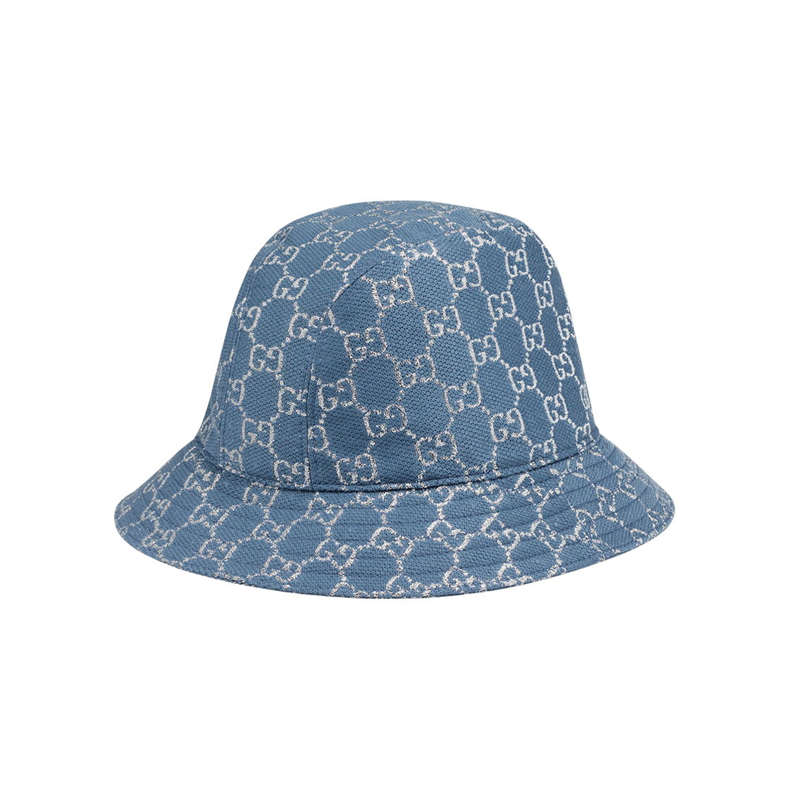 (W) Gucci GG Lame Bucket Hat Blue 상세 이미지 1