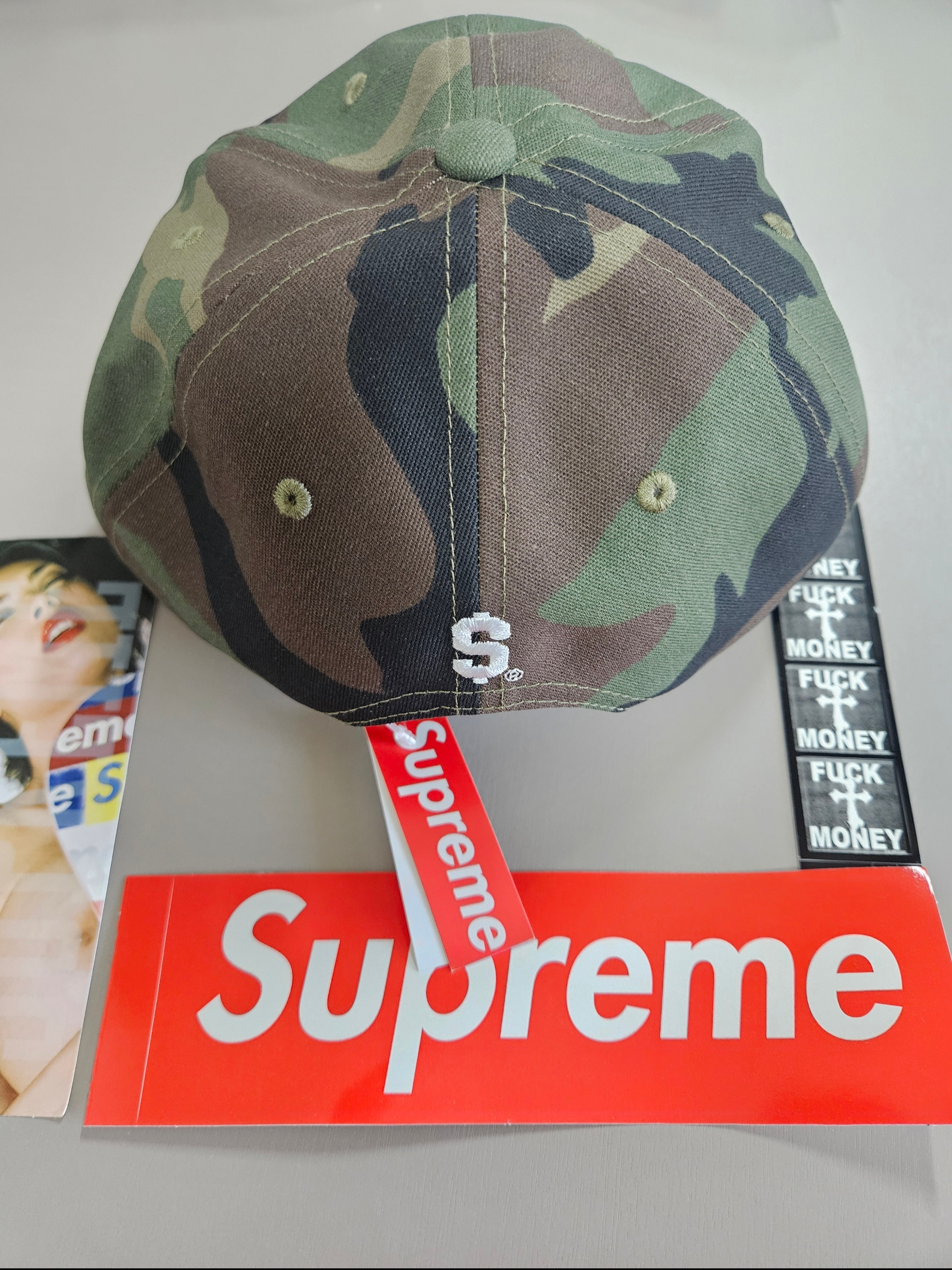 Supreme Felt Arc 6-Panel Woodland Camo - 24FW 착용 스타일 - 3