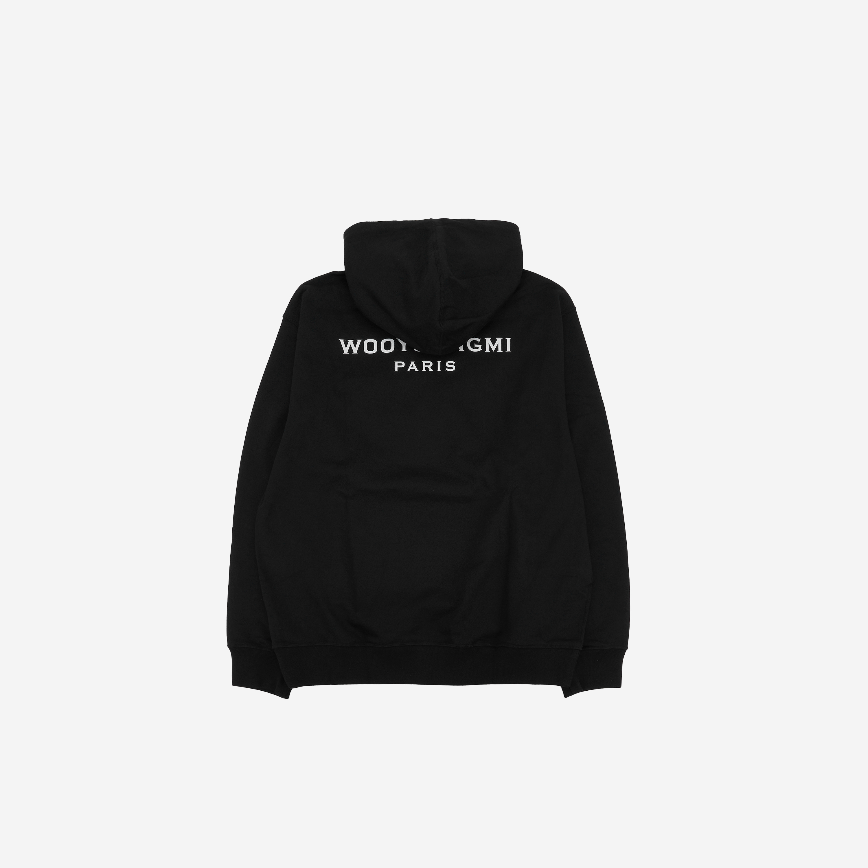 Wooyoungmi Back Logo Hooded T-Shirt Black - 24FW