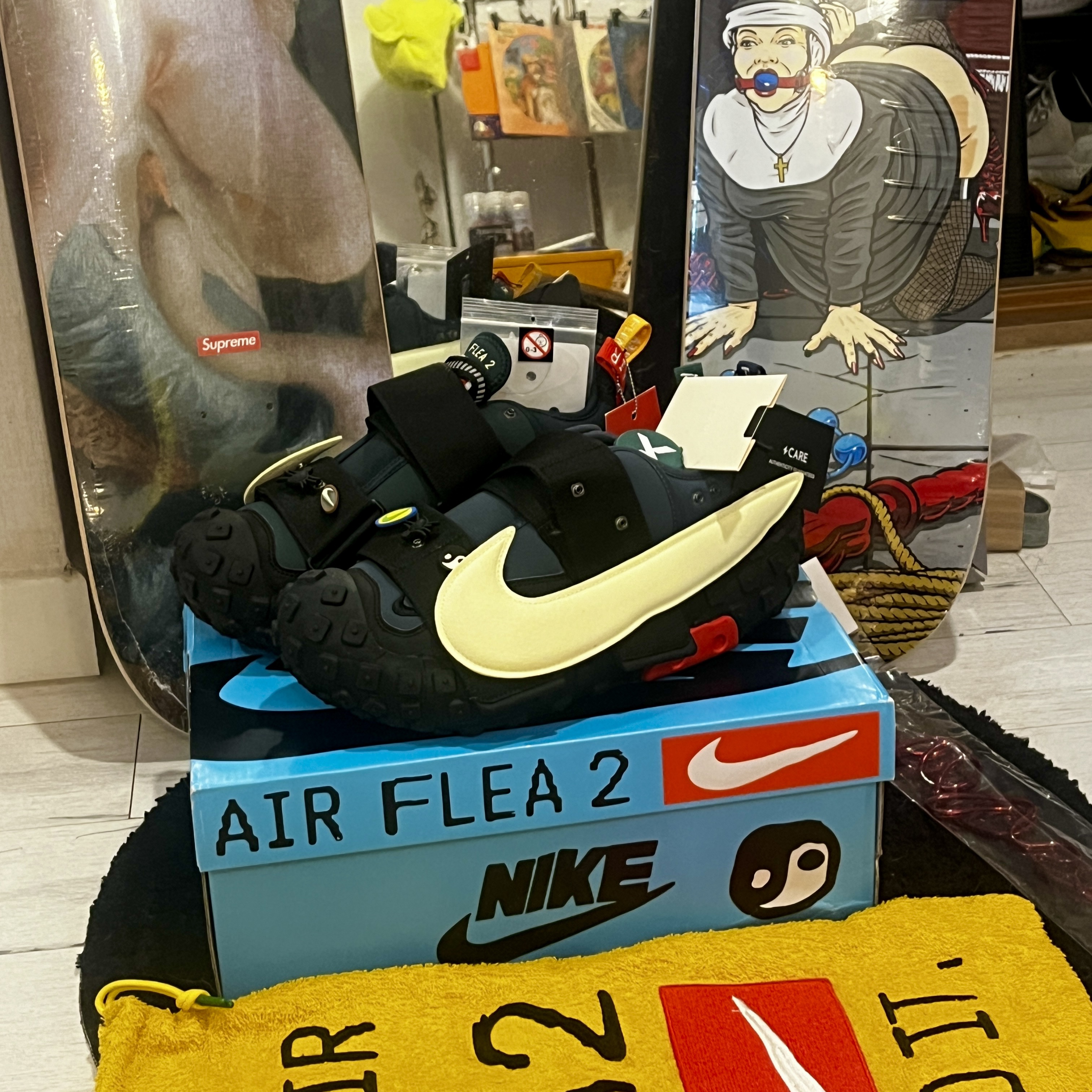 Nike x Cactus Plant Flea Market Air Flea 2 Faded Spruce 착용 스타일 - 1