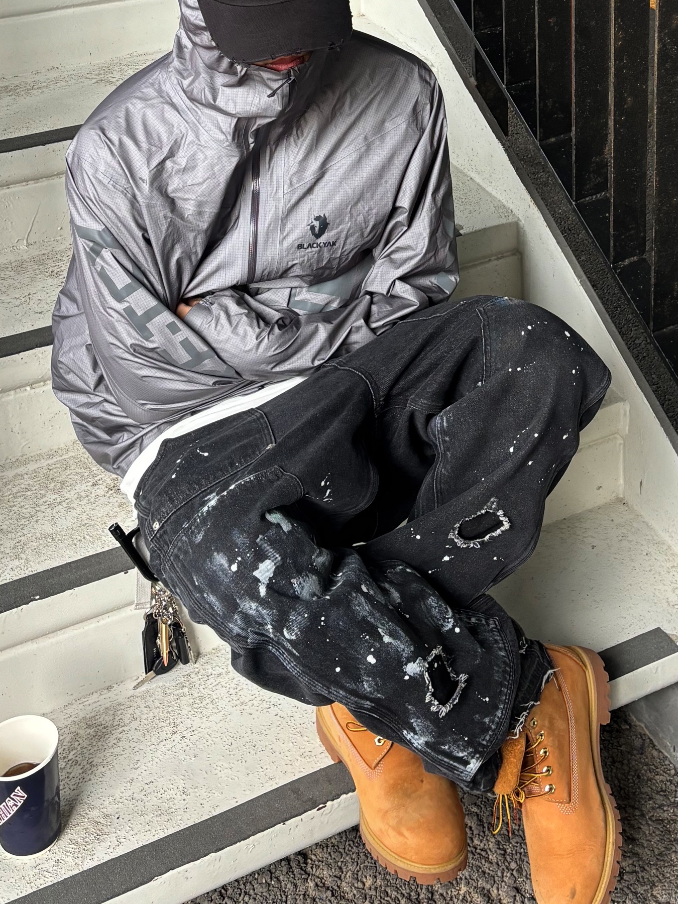 Wapworks Work Double Knee Carpenter Pants, Timberland Premium 6 inch Waterproof Boot Wheat Nubuck - Wide 착용 스타일 - 1