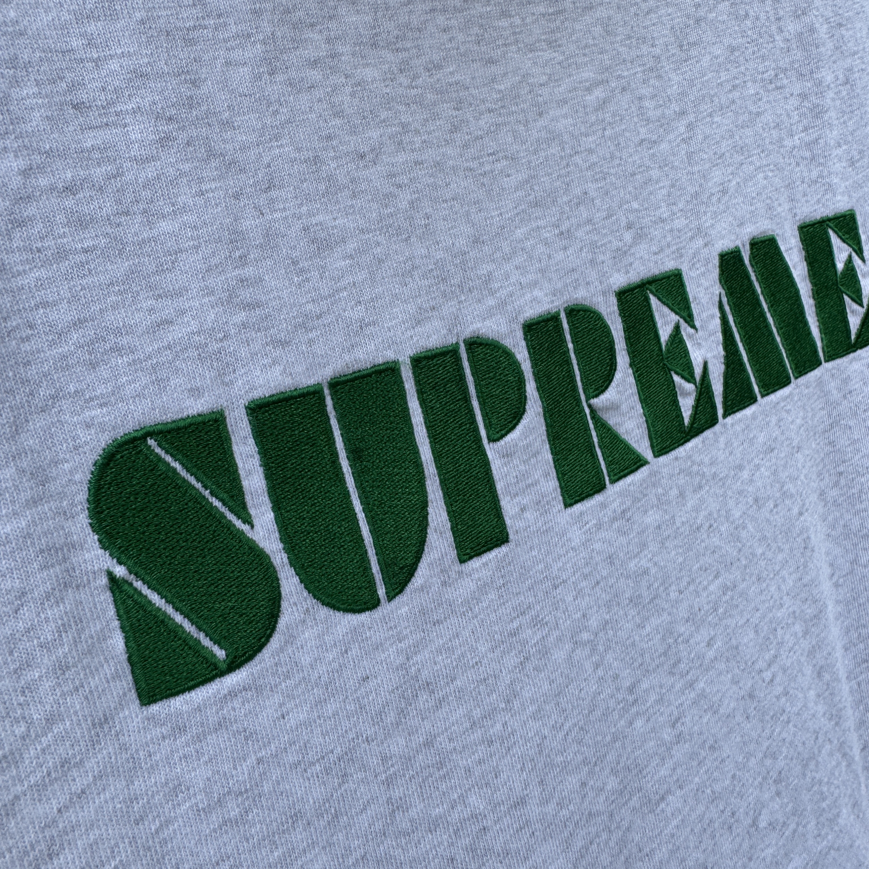 Supreme Stencil Embroidered S/S Top Ash Grey - 24SS, Hoka Hopara 2 Black 착용 스타일 - 2