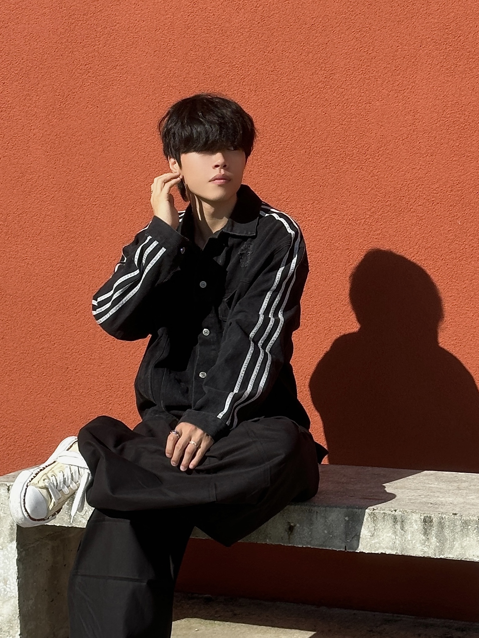 Maison Mihara Yasuhiro Peterson OG Sole Canvas Low-top Sneakers Natural 착용 스타일 - 1