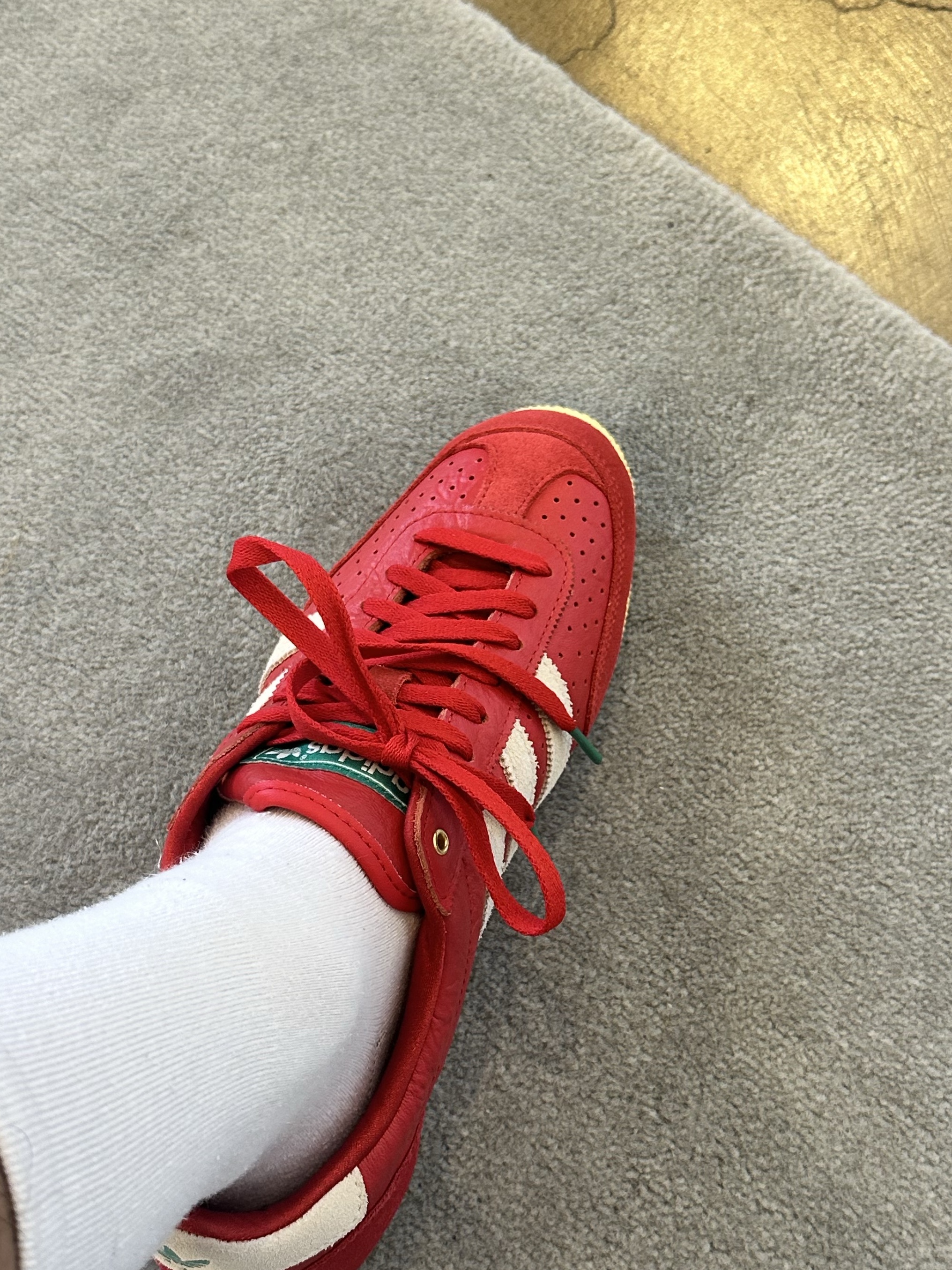 (W) Adidas Japan Shoes Better Scarlet Off White 착용 스타일 - 2