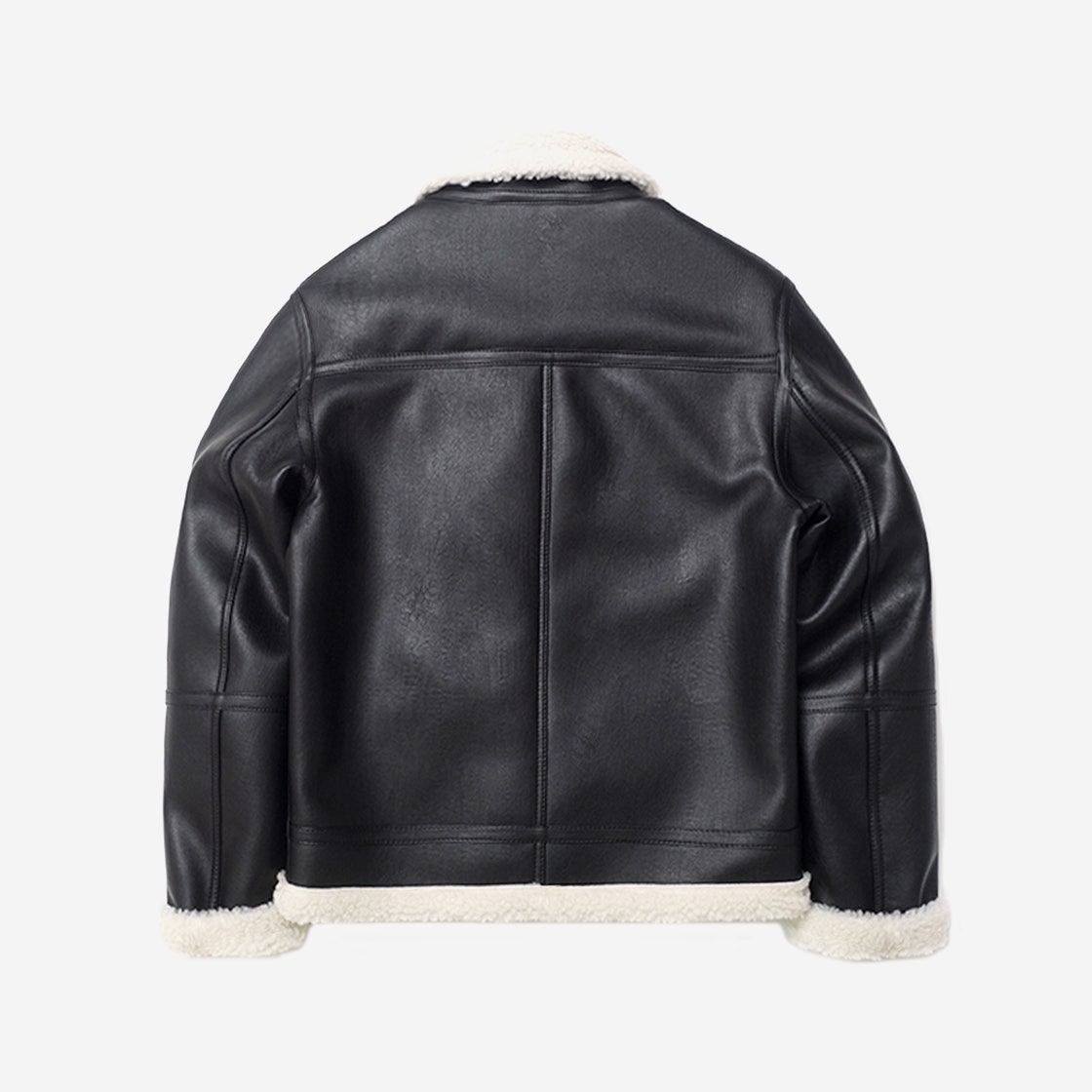 Q3WMJK002BBE QT8 Garments GB B-3 Mouton Jacket Black/Beige - #2