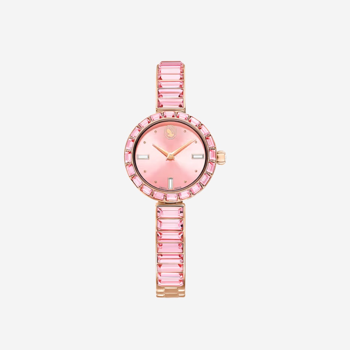 (W) Swarovski Matrix Bangle Watch Pink Rose Gold 상세 이미지 1