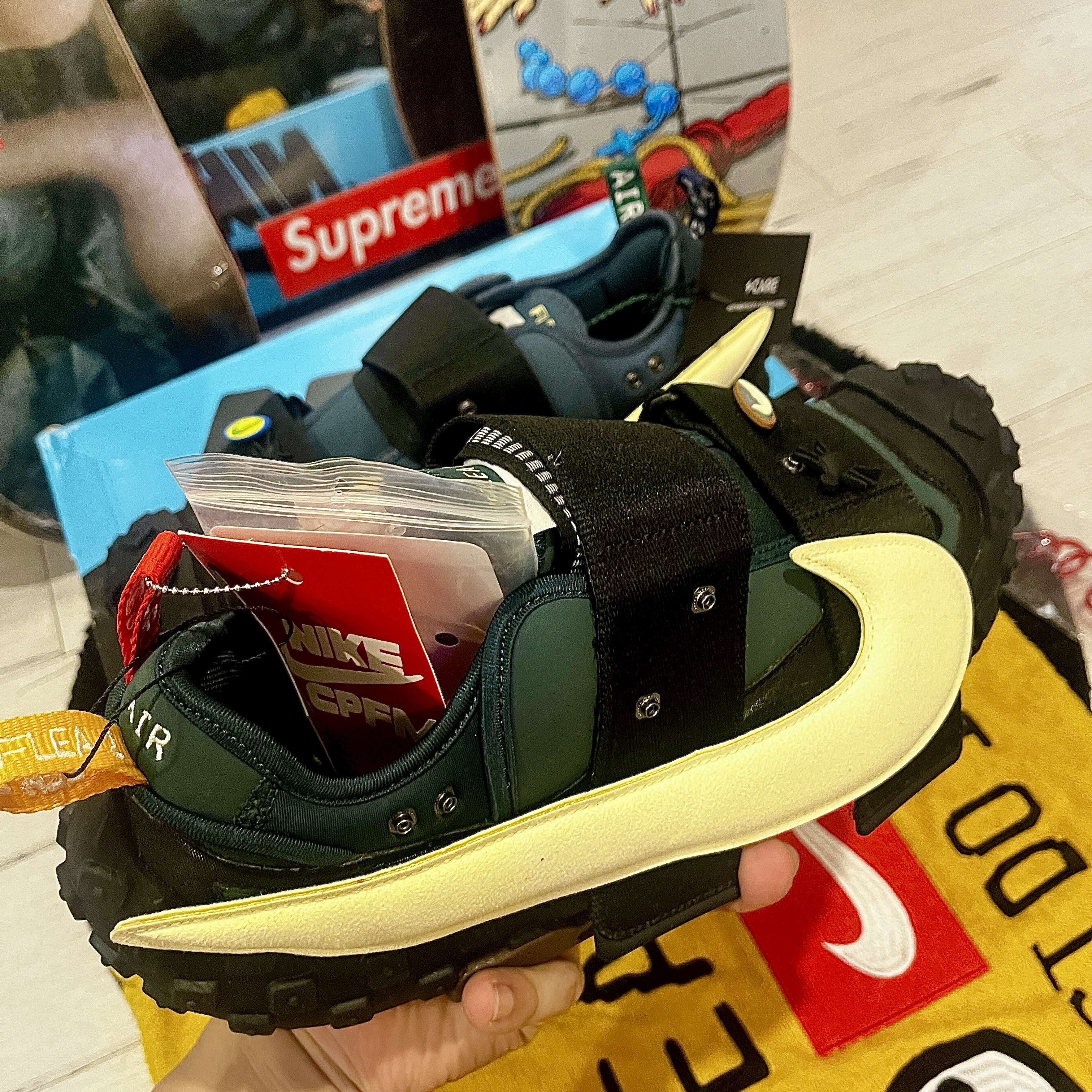Nike x Cactus Plant Flea Market Air Flea 2 Faded Spruce 착용 스타일 - 2
