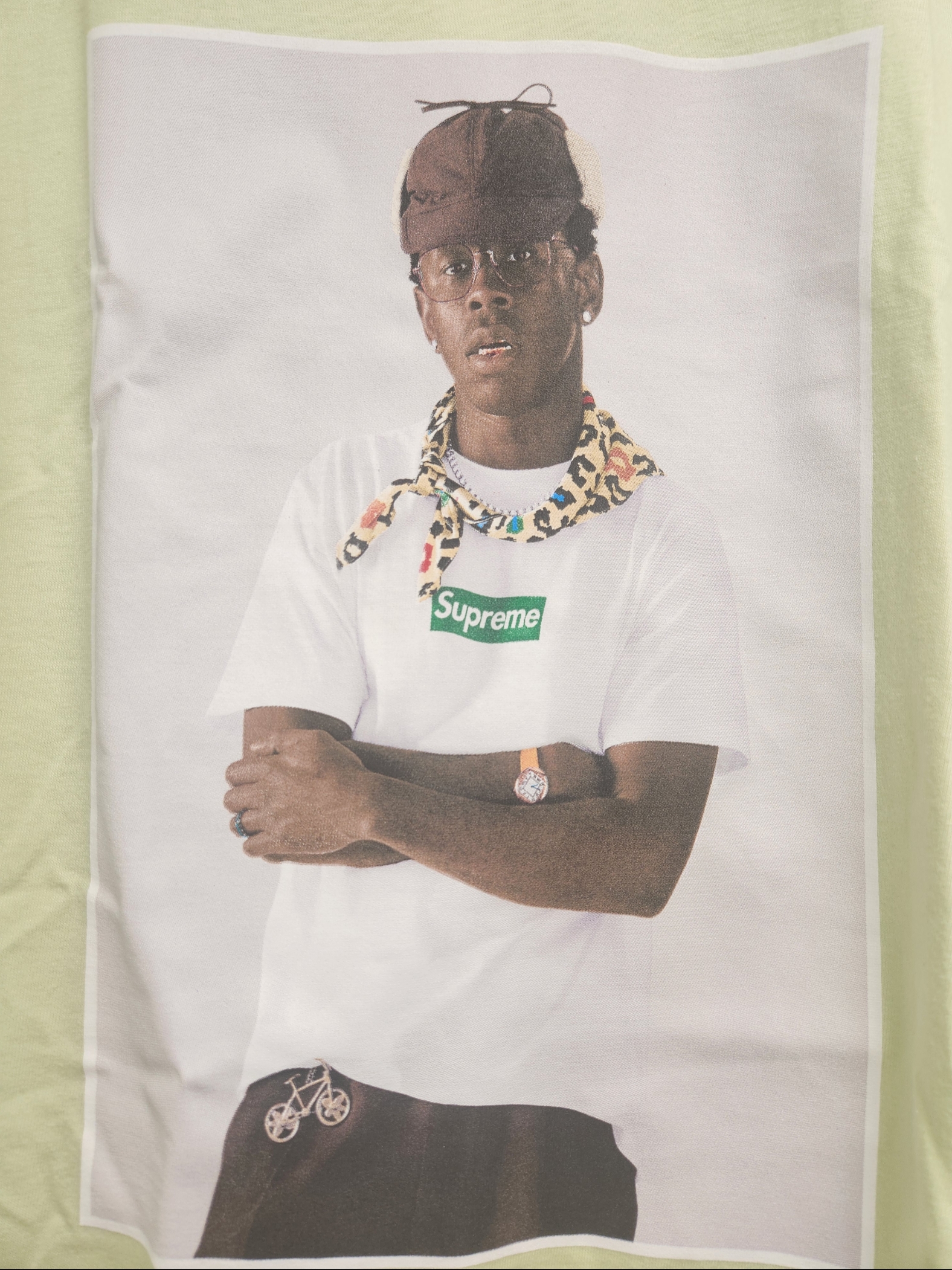 Supreme Tyler The Creator T-Shirt Pale Mint - 24FW 착용 스타일 - 2