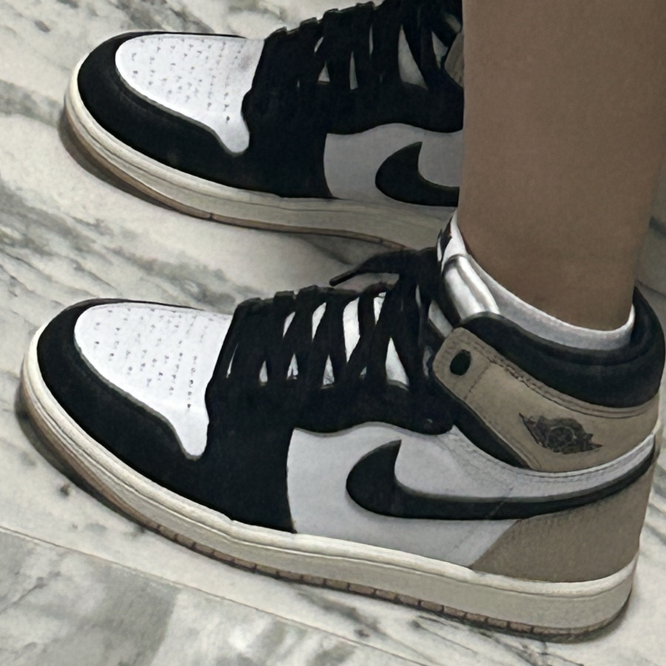(W) Jordan 1 Retro High OG Latte 착용 스타일