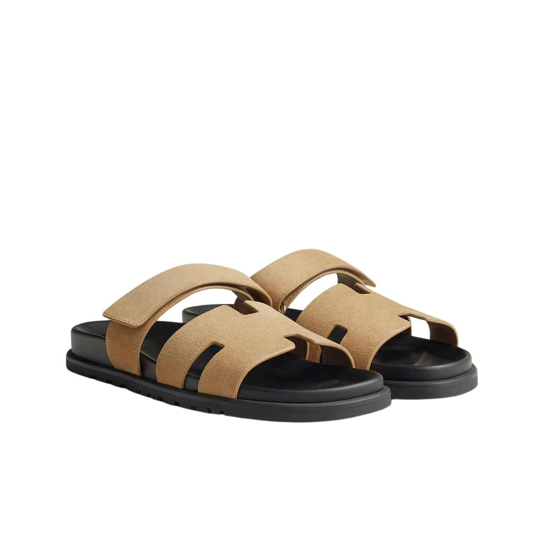 에르메스 시프레 샌들 스웨이드 고트스킨 & 베쥬 알바트르(Hermes Chypre Sandal Suede Goatskin & Beige Albatre) - 2