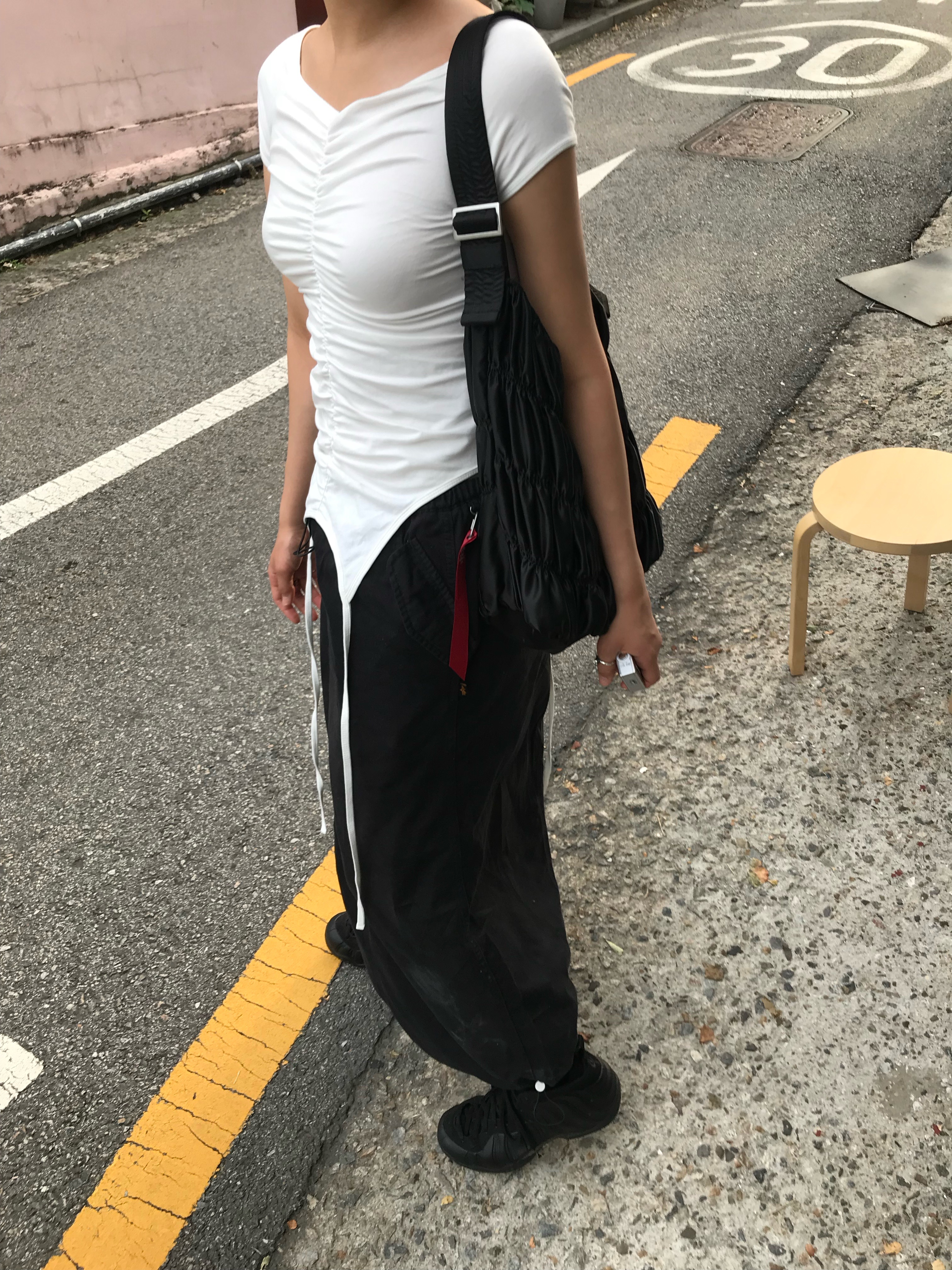 ALPHA INDUSTRIES Drawcord Skirt W Black 착용 스타일 - 7
