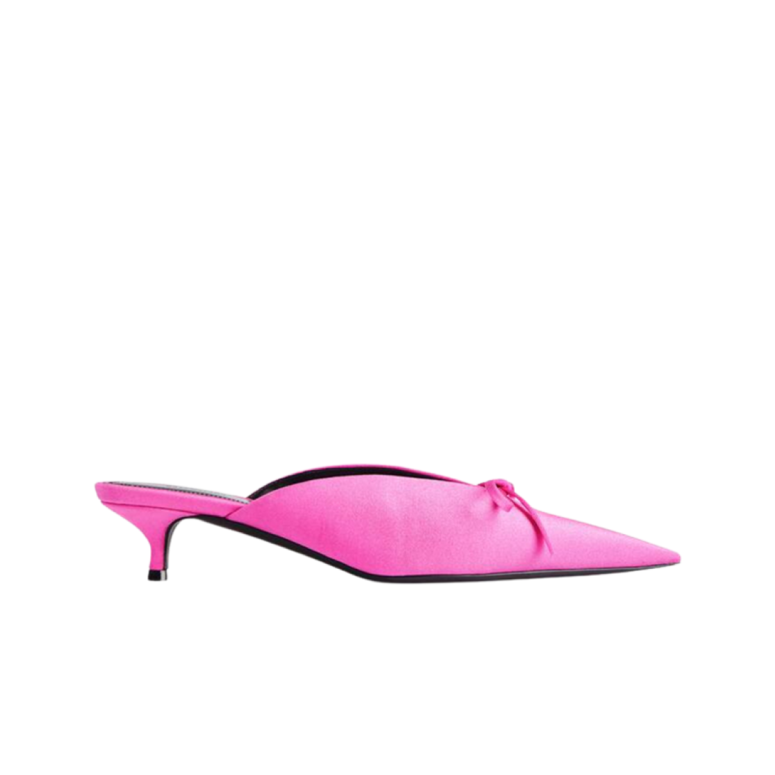 (W) 발렌시아가 나이프 보우 40mm 뮬 핑크((W) Balenciaga Knife Bow 40mm Mule Pink) - 1