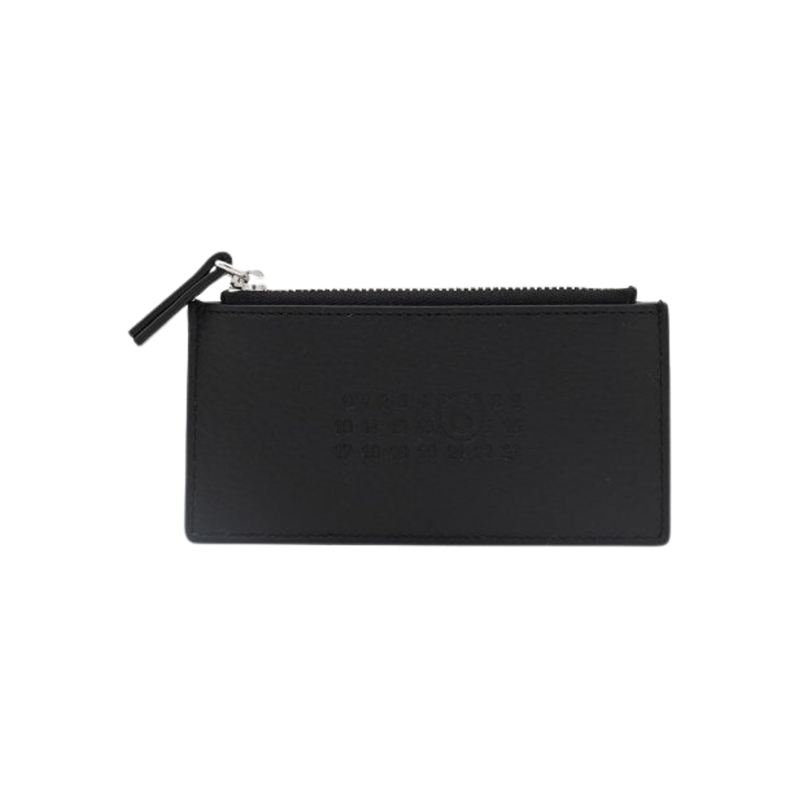 MM6 Maison Margiela Leather Zipper Card Holder Black 상세 이미지 1