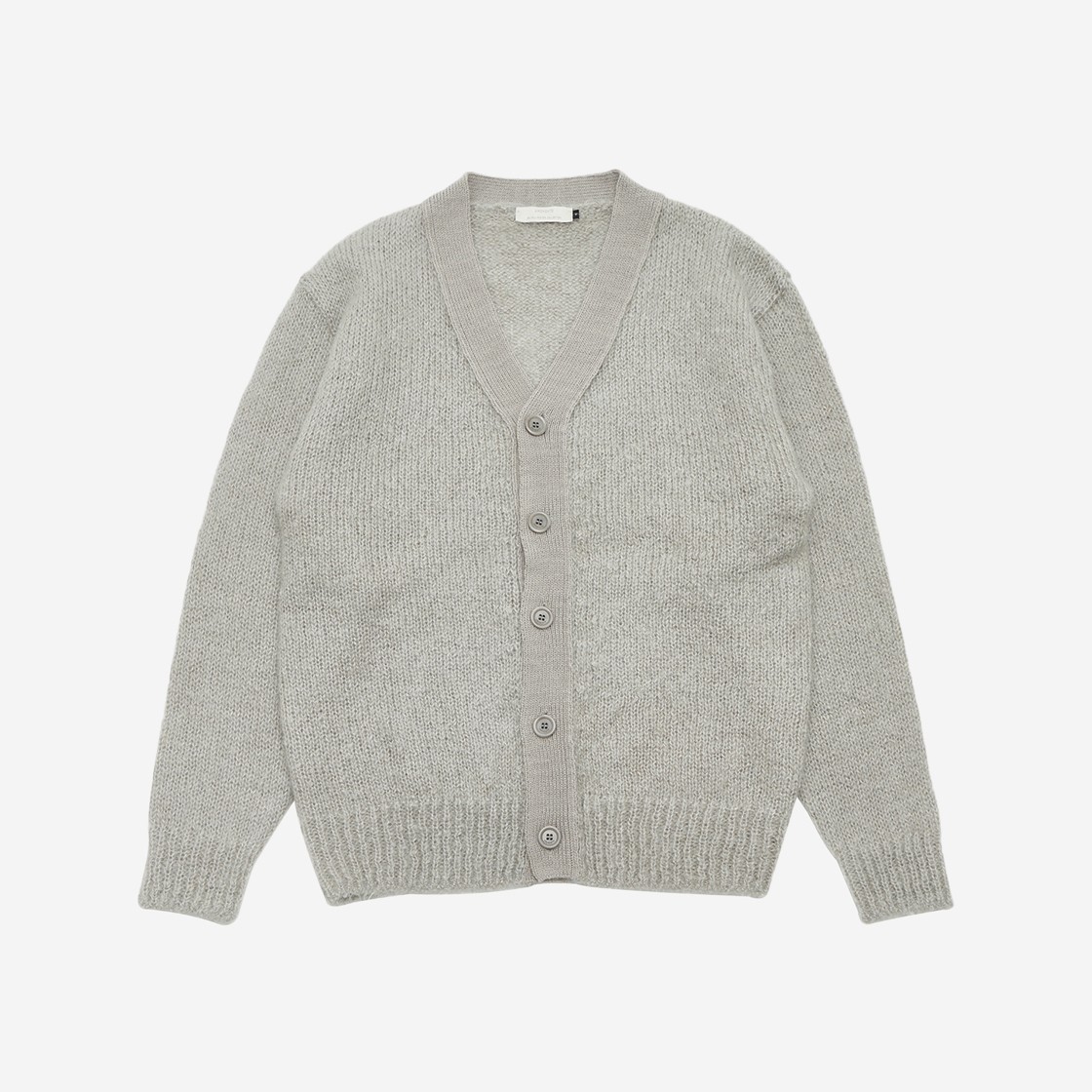 Amomento Grandpa Cardigan Light Grey - 24FW 상세 이미지 1