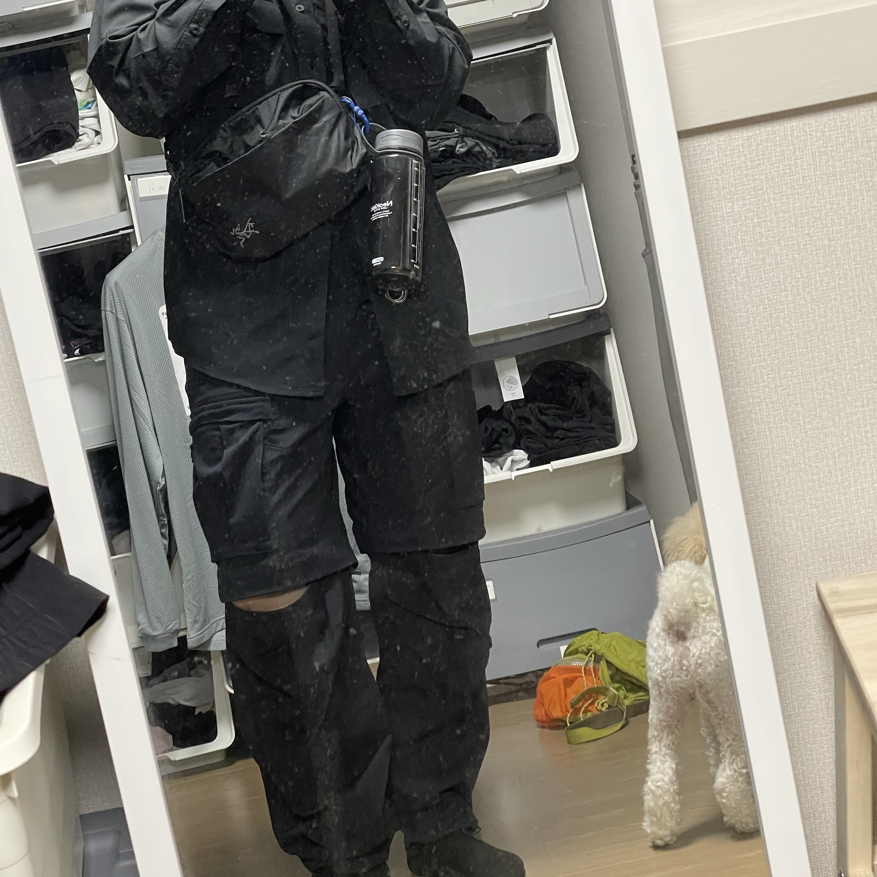 Nike ACG Smith Summit Cargo Pants Black Anthracite - US/EU 착용 스타일