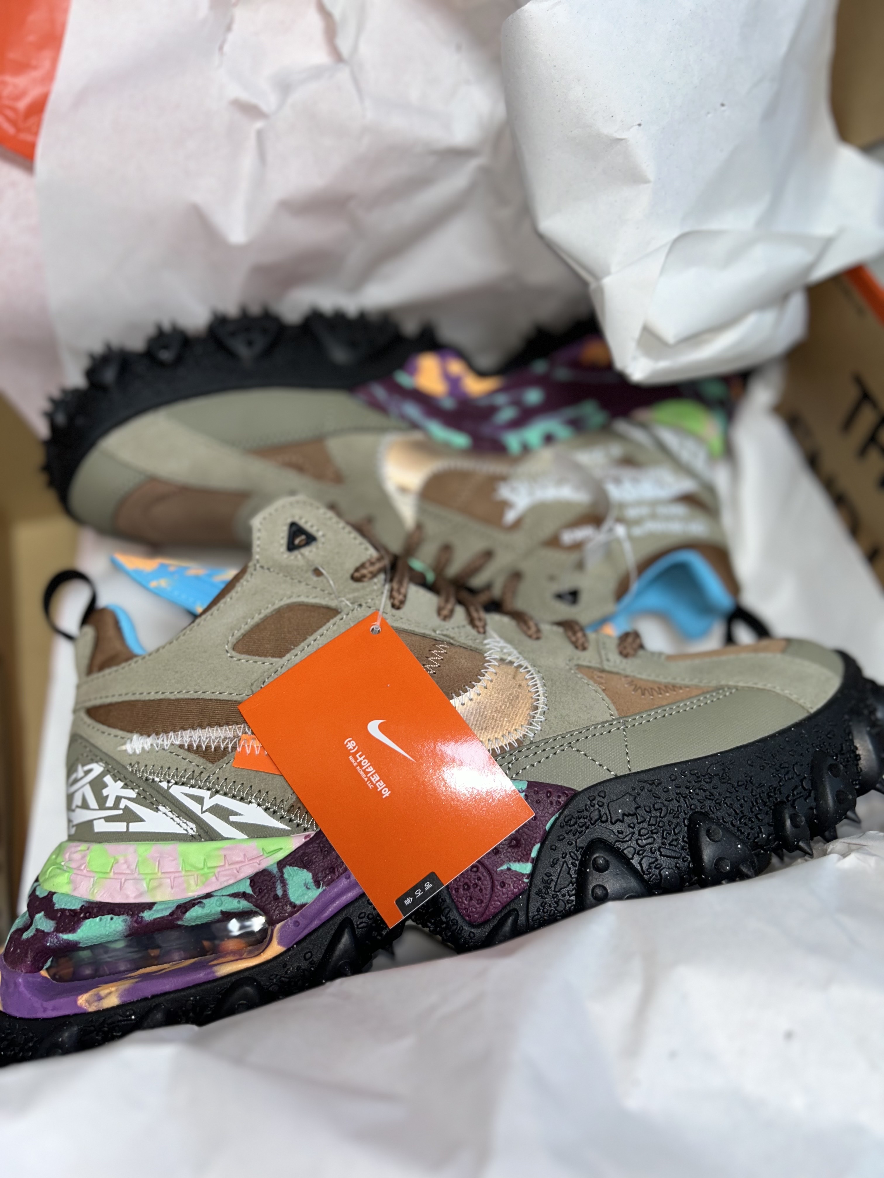 Nike x Off-White Terra Forma Matte Olive 착용 스타일 - 7