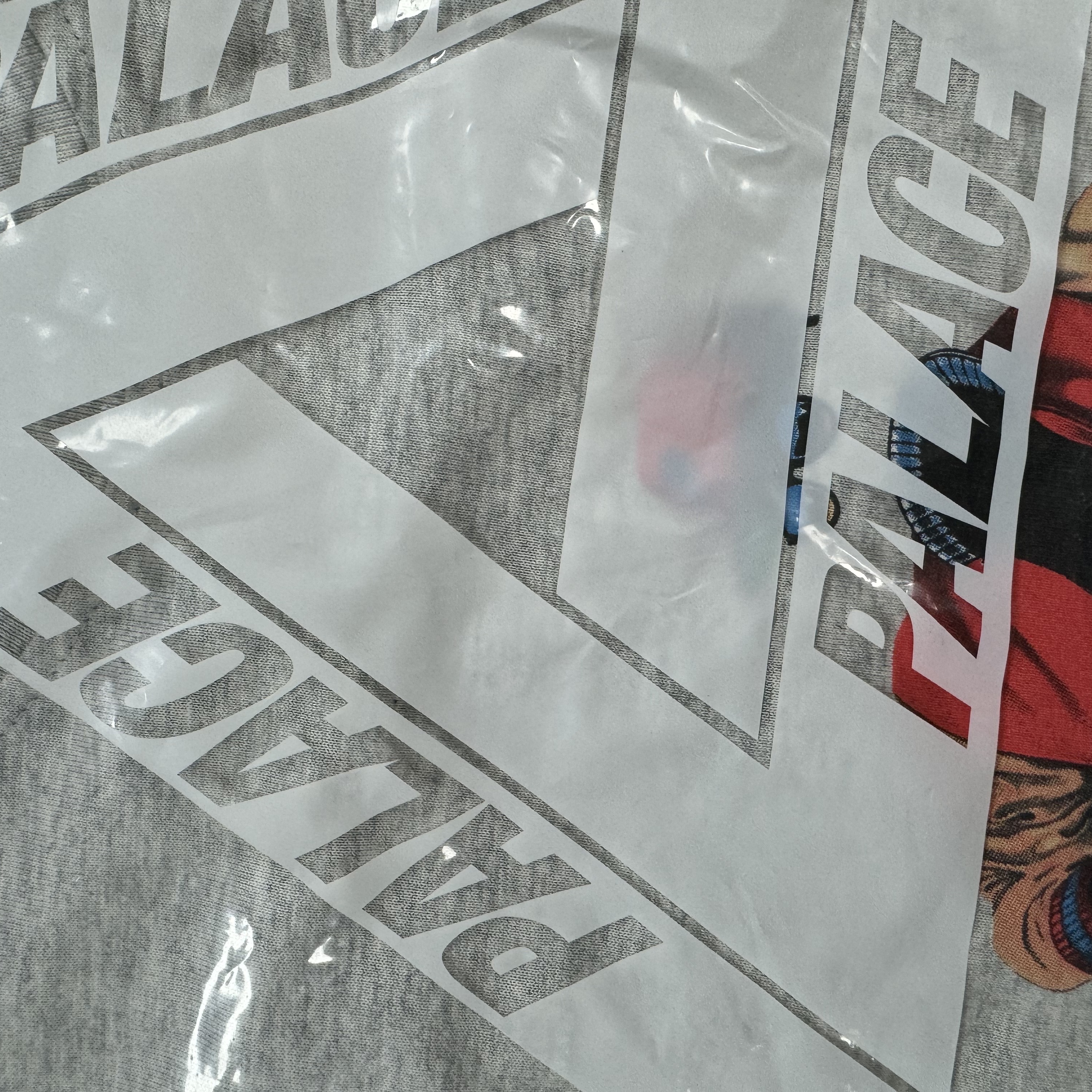 Palace Transparency T-Shirt Grey Marl - 23FW 착용 스타일