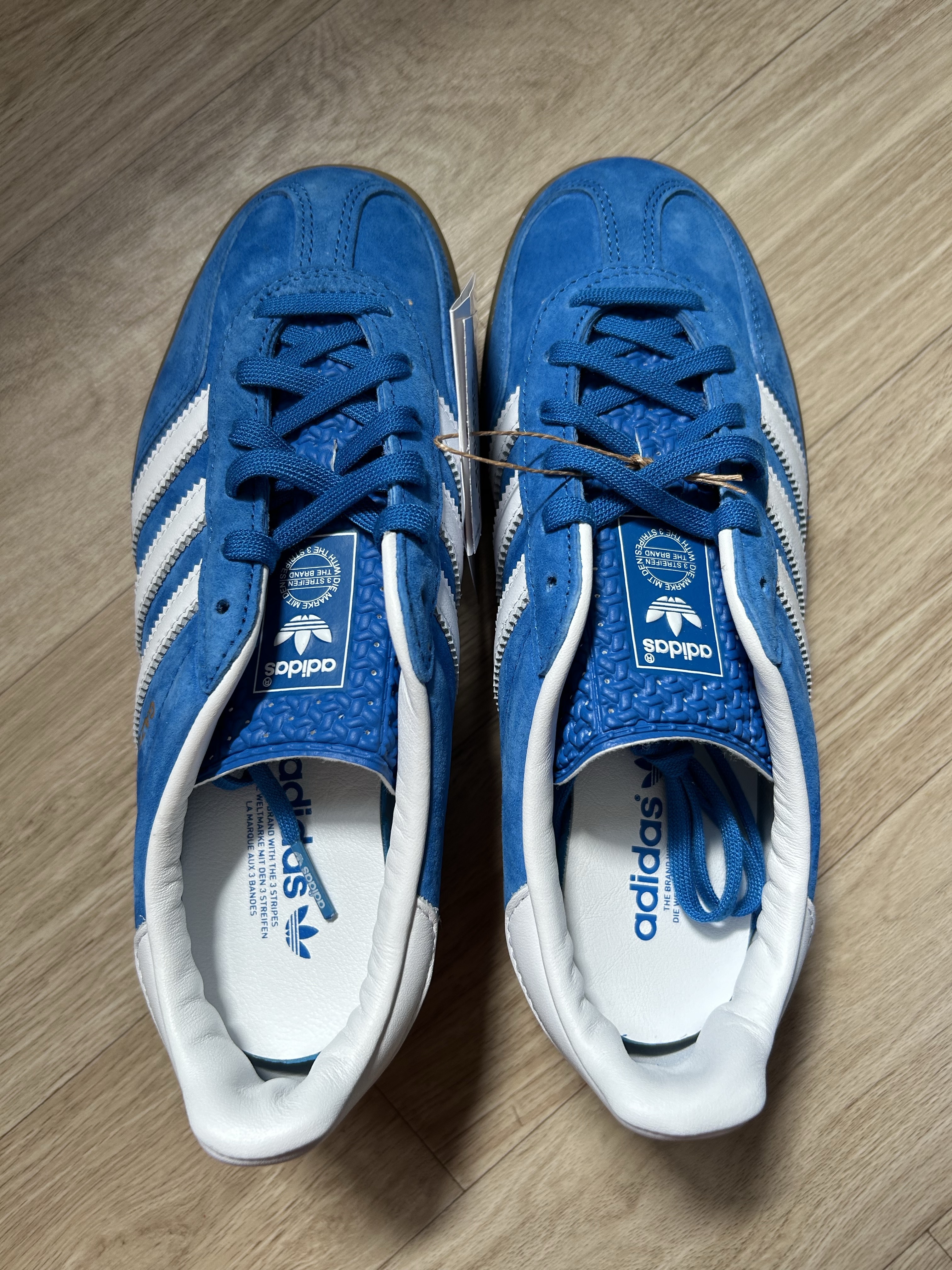 Adidas Gazelle Indoor Blue Bird 착용 스타일