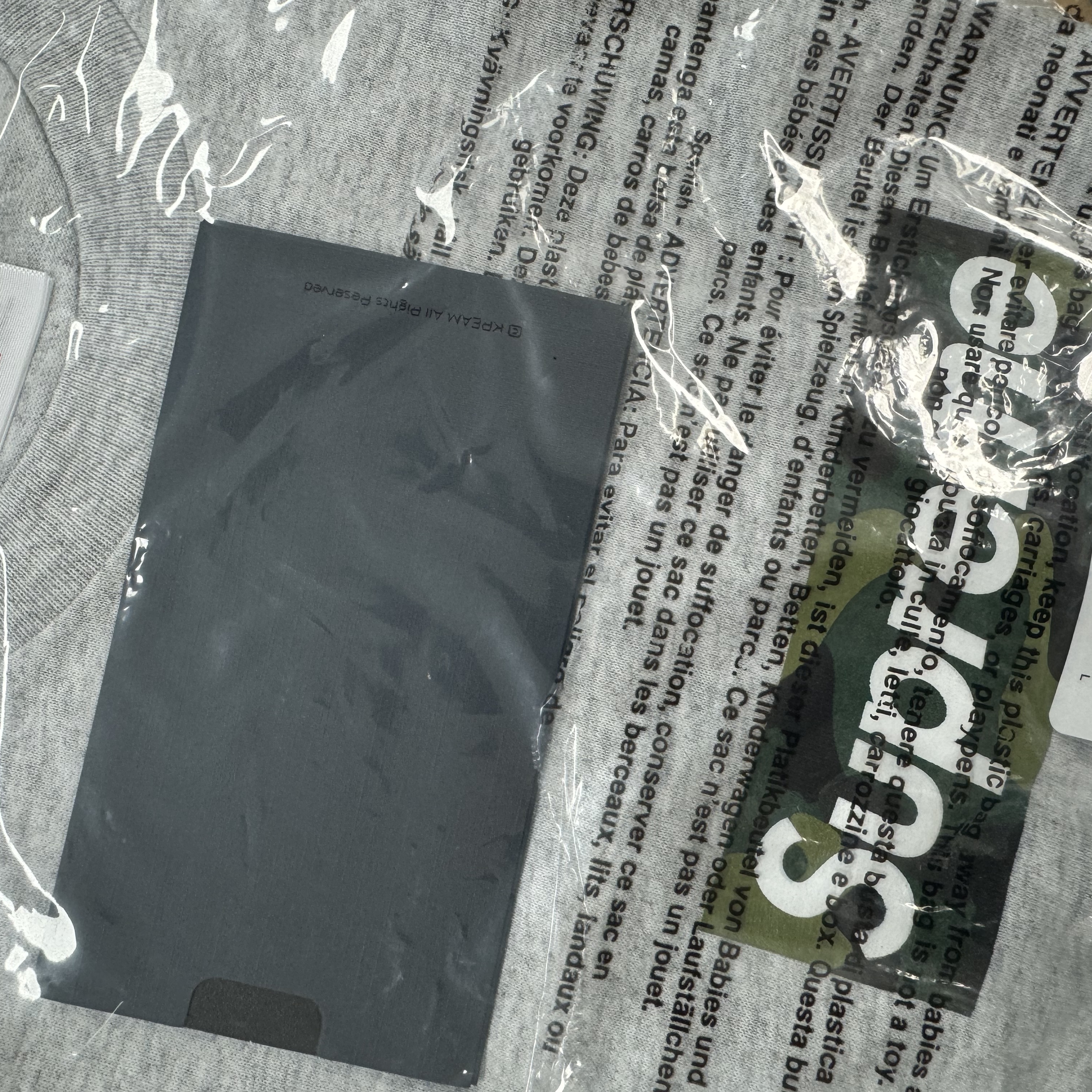 Supreme Box Logo T-Shirt Ash Grey - 23FW 착용 스타일