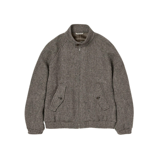 ジャケット・アウター AURALEE LAMA SHETLAND WOOL TWEED BLOUSON BIOTOP(ビオトープ) / 【AURALEE】 LAMA SHETLAND WOOL TWEED