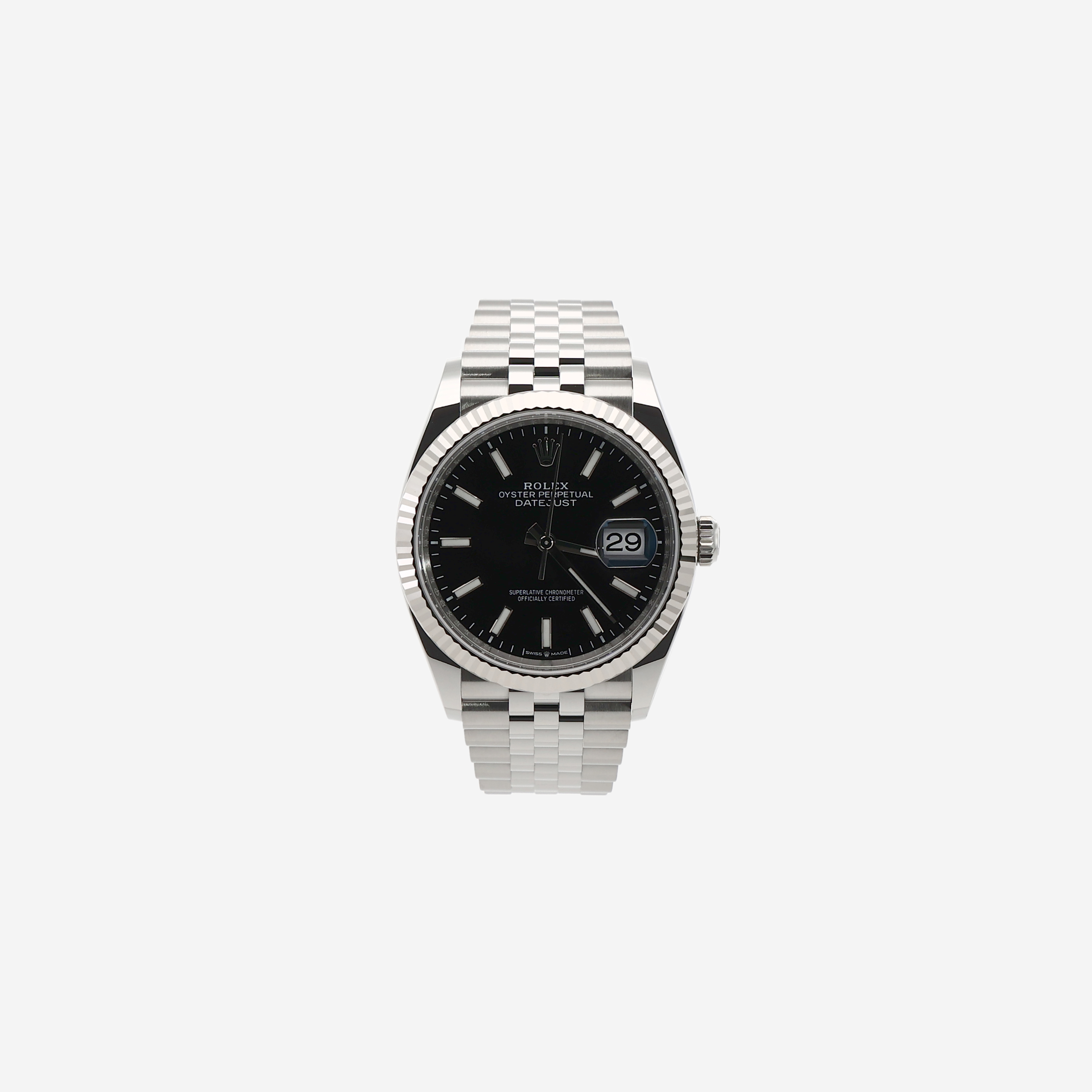 Rolex Datejust 36mm 126234 Bright Black Jubilee