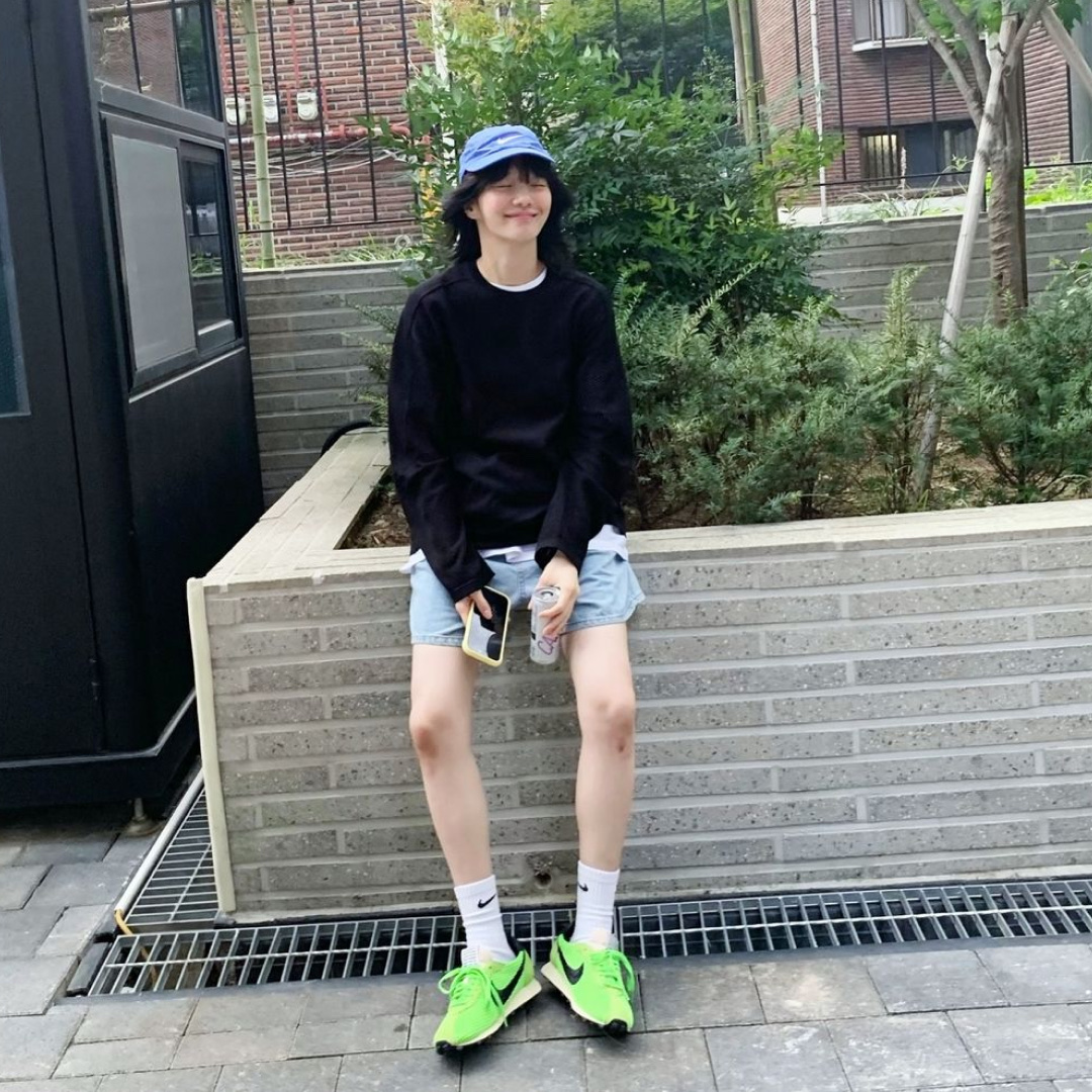 Nike x Stussy LD-1000 SP Action Green and Black 착용 스타일 - 2