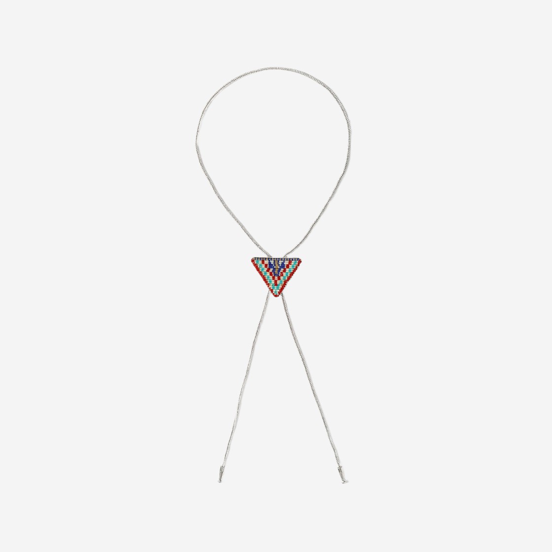 Kapital Beaded Loop Tie Silver Chain Arrow 상세 이미지 1