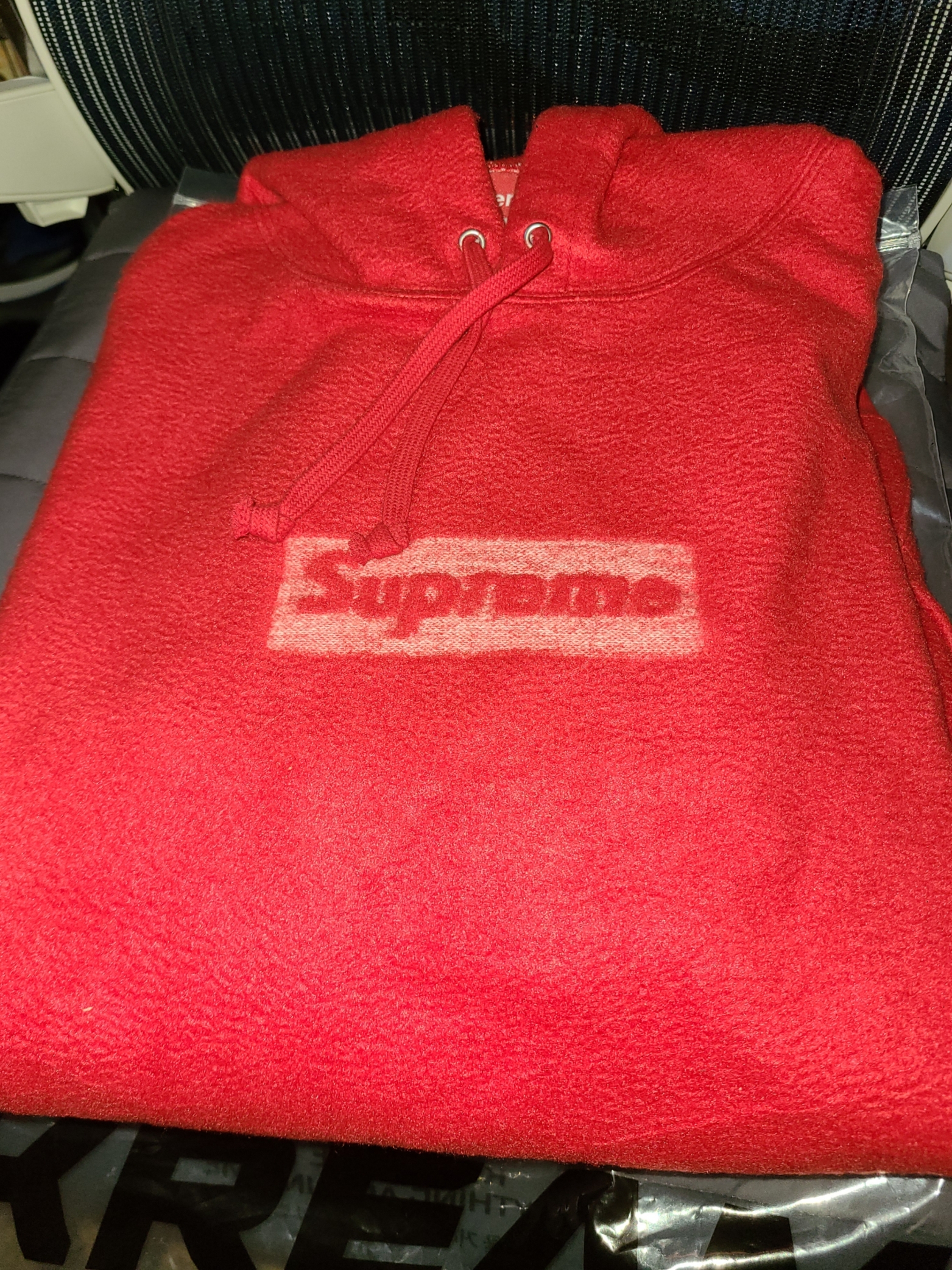 Supreme Inside Out Box Logo Hooded Sweatshirt Red - 23SS 착용 스타일 - 1