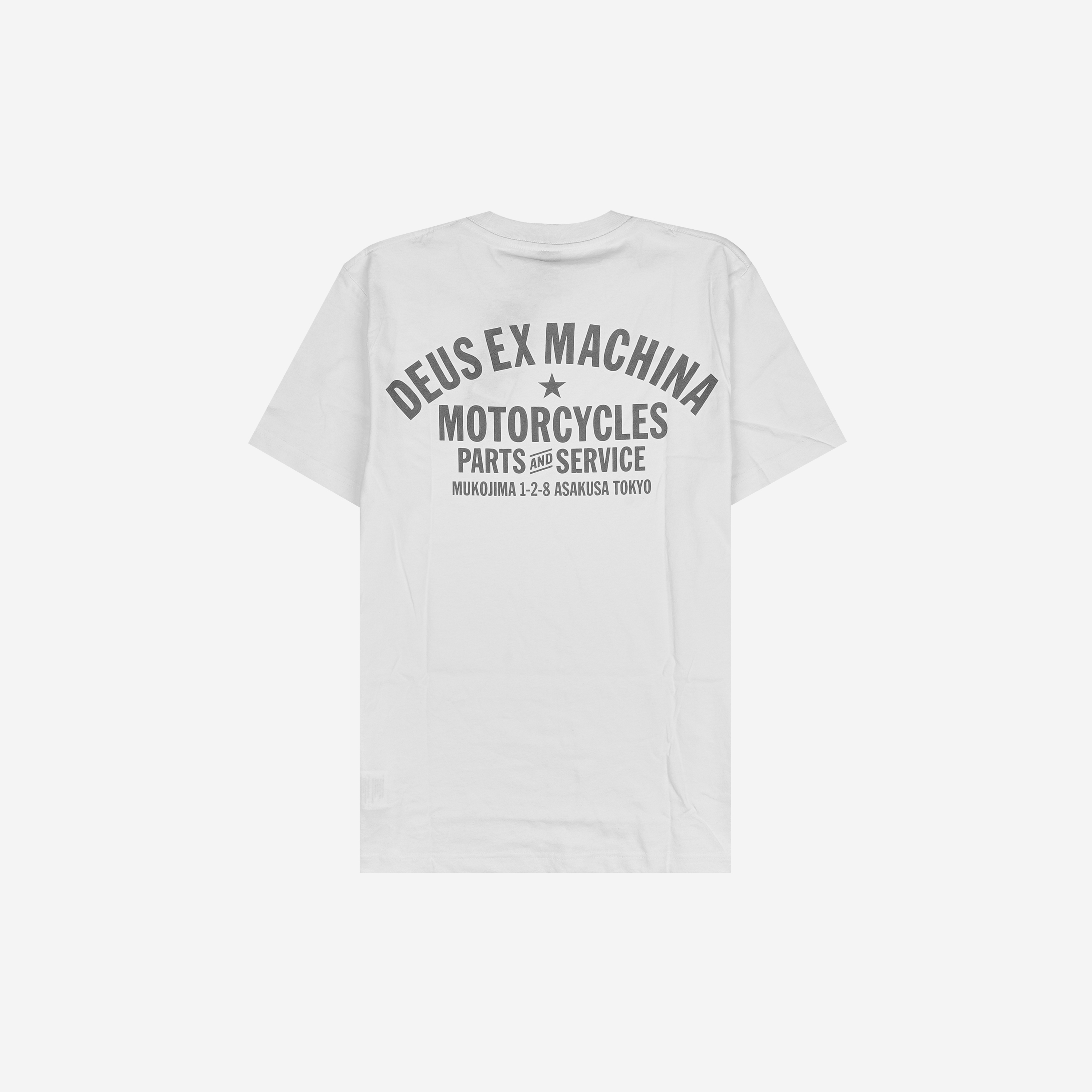 Deus Ex Machina Tokyo Asakusa Address T-Shirt White