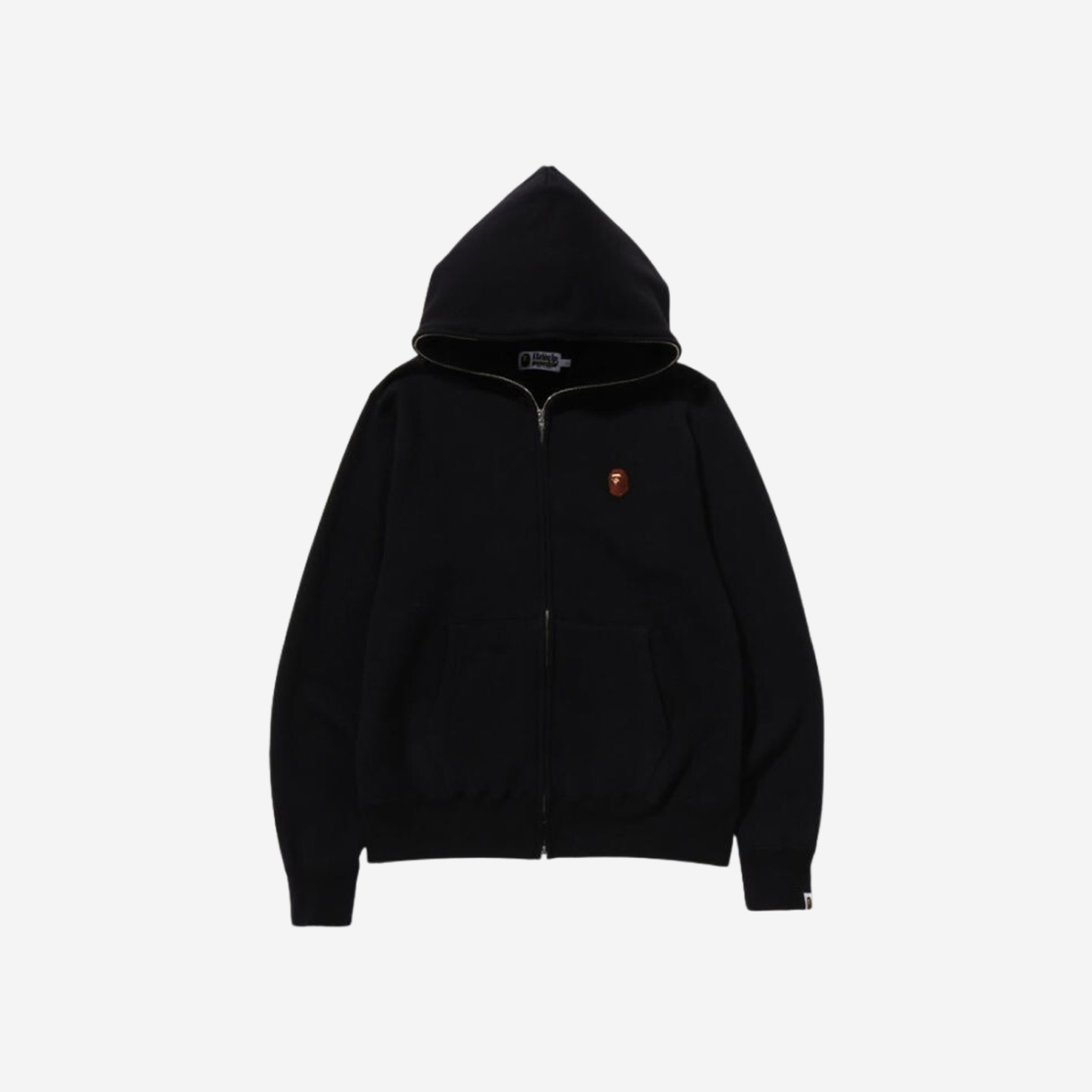 BAPE A Bathing Ape One Point Full Zip Hoodie Black