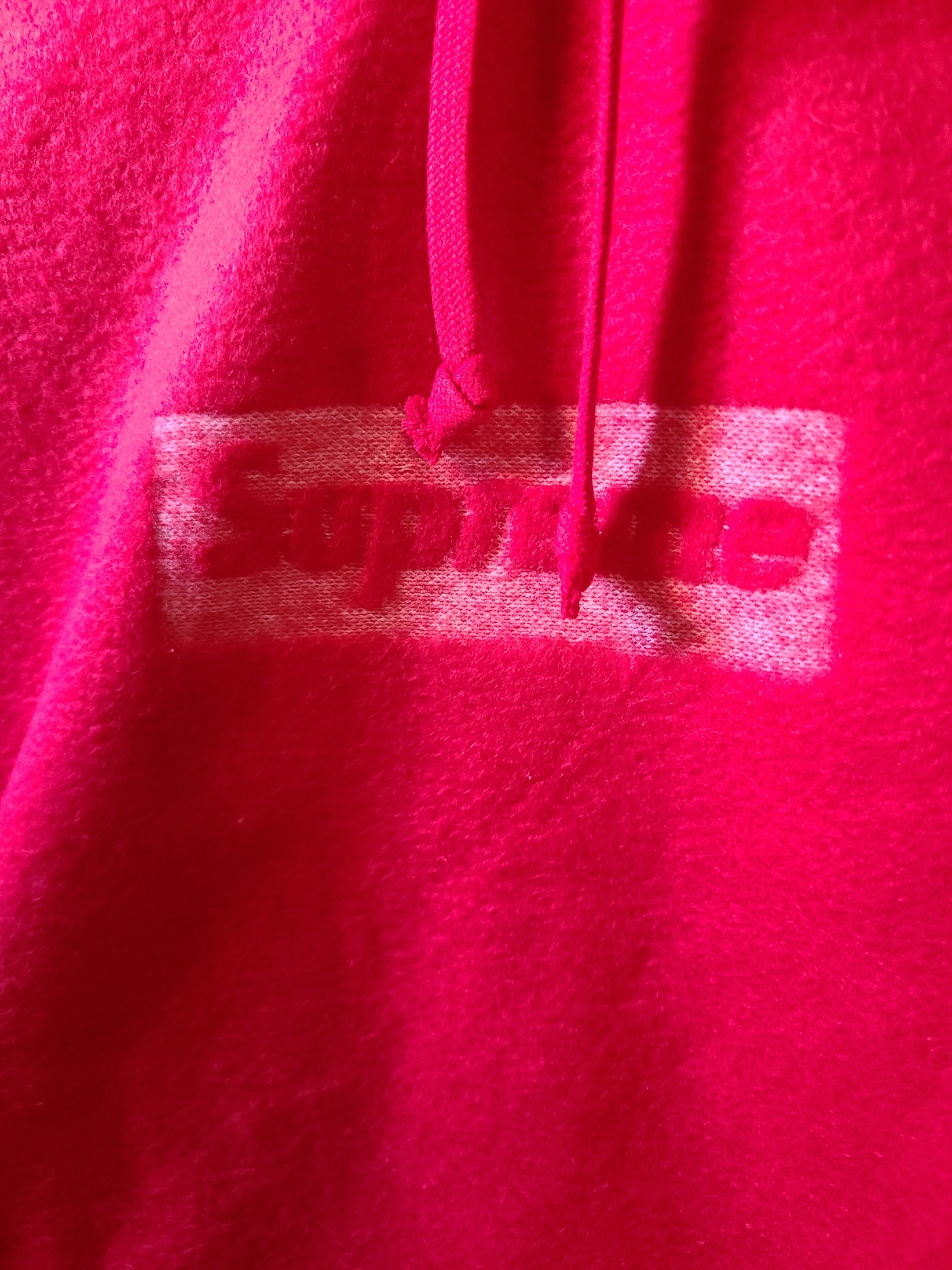 Supreme Inside Out Box Logo Hooded Sweatshirt Red - 23SS 착용 스타일 - 3