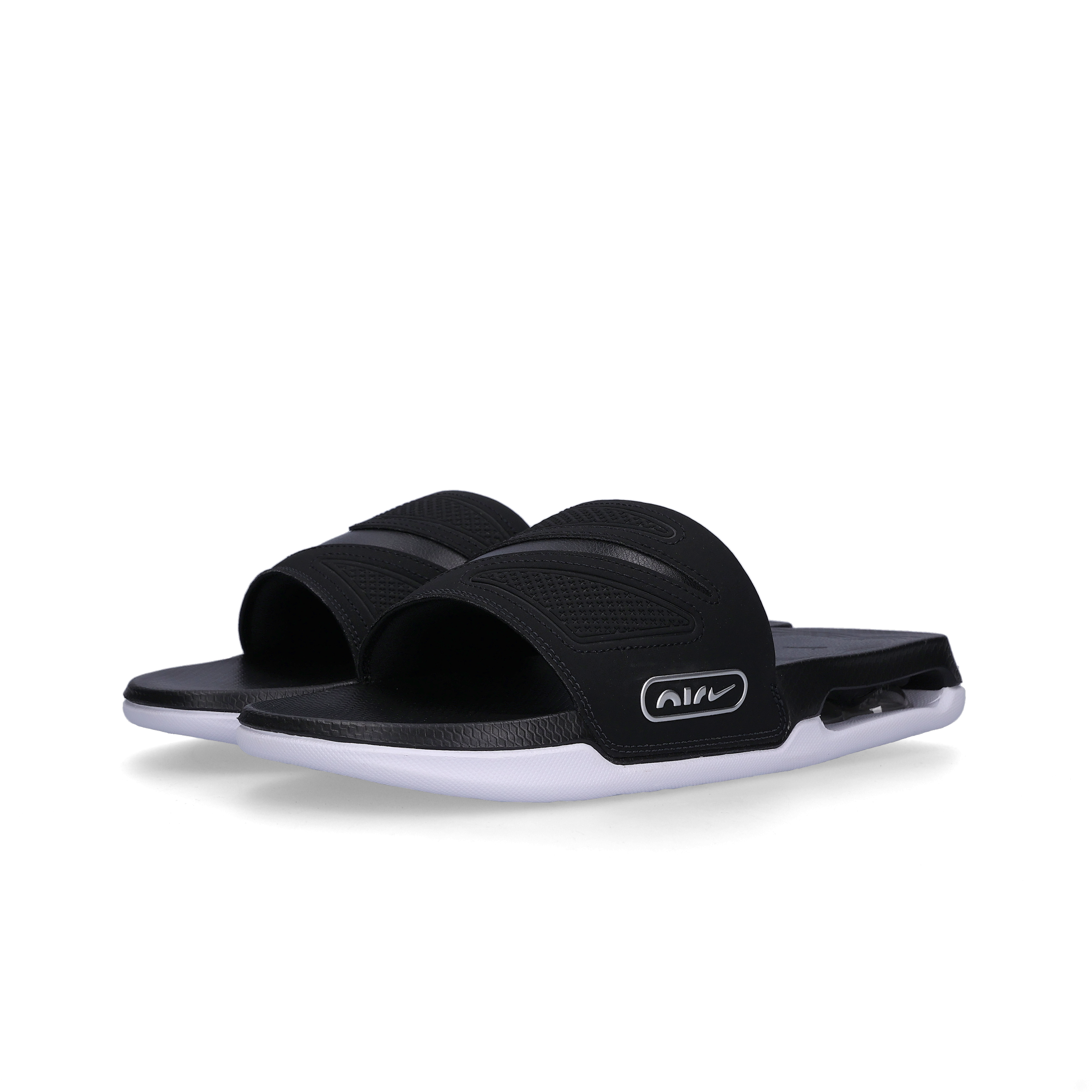 Nike Air Max Cirro Slide Black Metallic Silver
