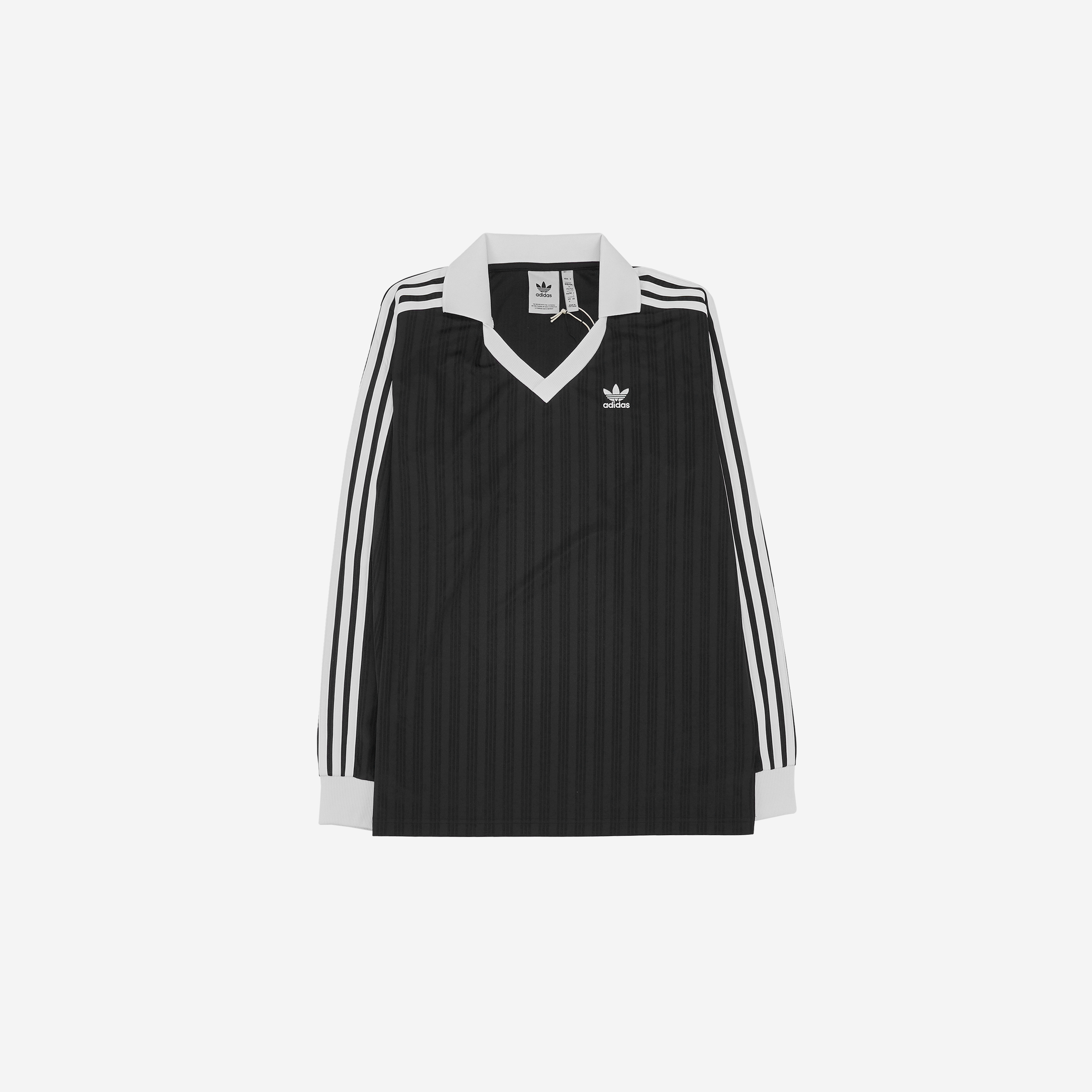 Adidas Adicolor Pique Football Long Sleeve T-Shirt Black - KR Sizing