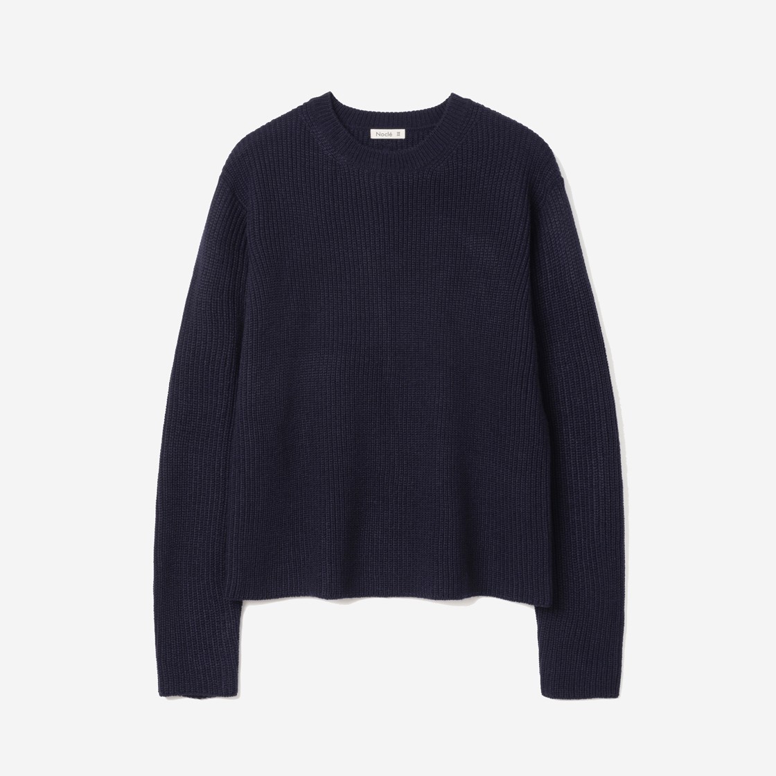 Nocle Dylan Back Cable Knit Navy 상세 이미지 1