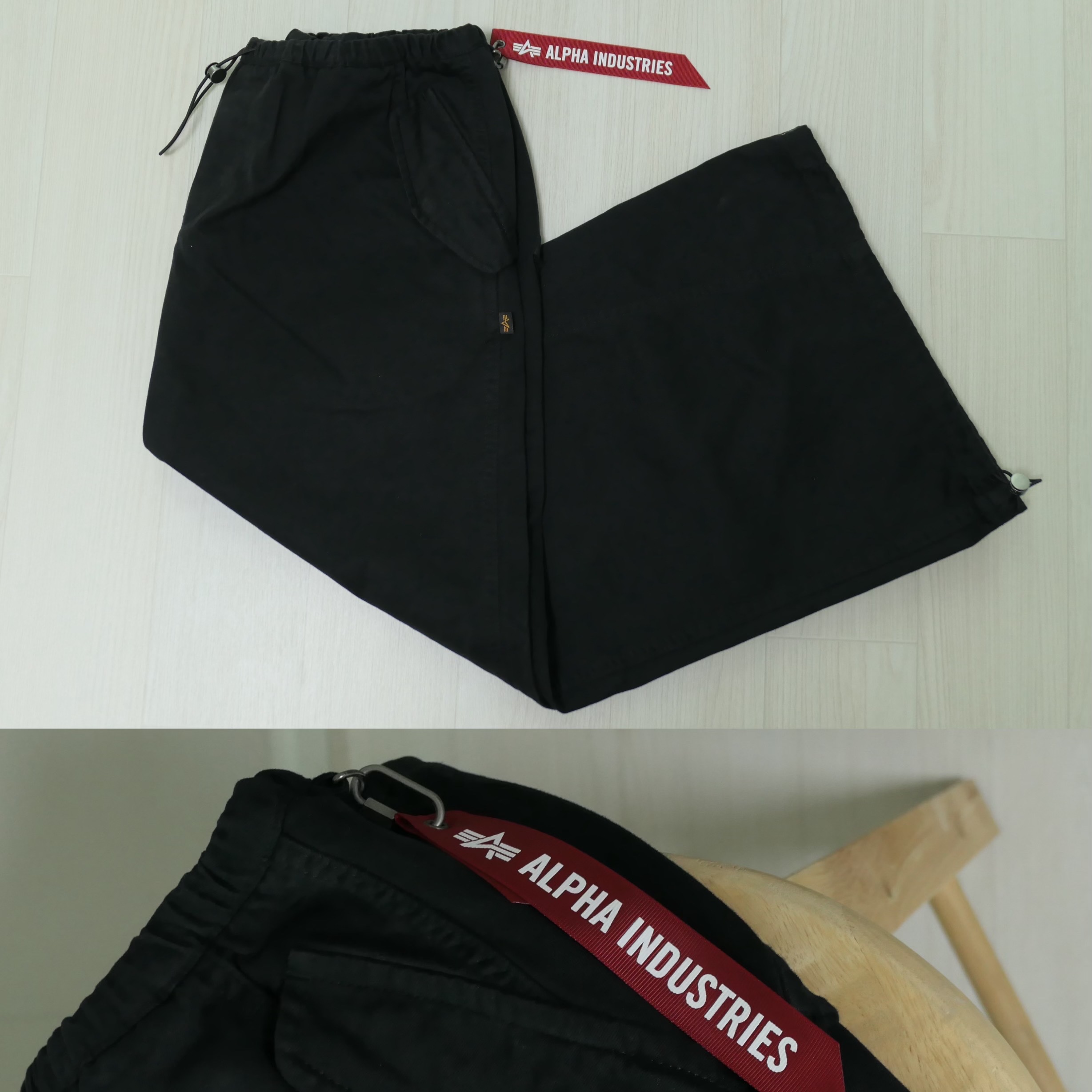 ALPHA INDUSTRIES Drawcord Skirt W Black 착용 스타일 - 3