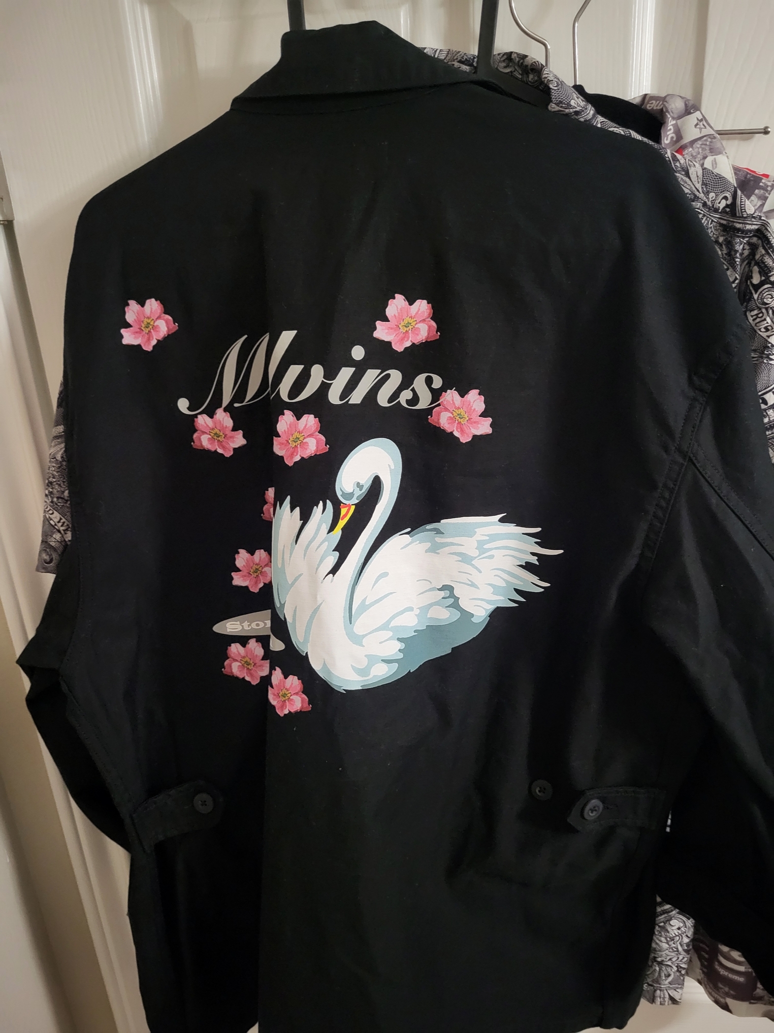 Supreme x Melvins BDU Jacket Black - 24SS 착용 스타일