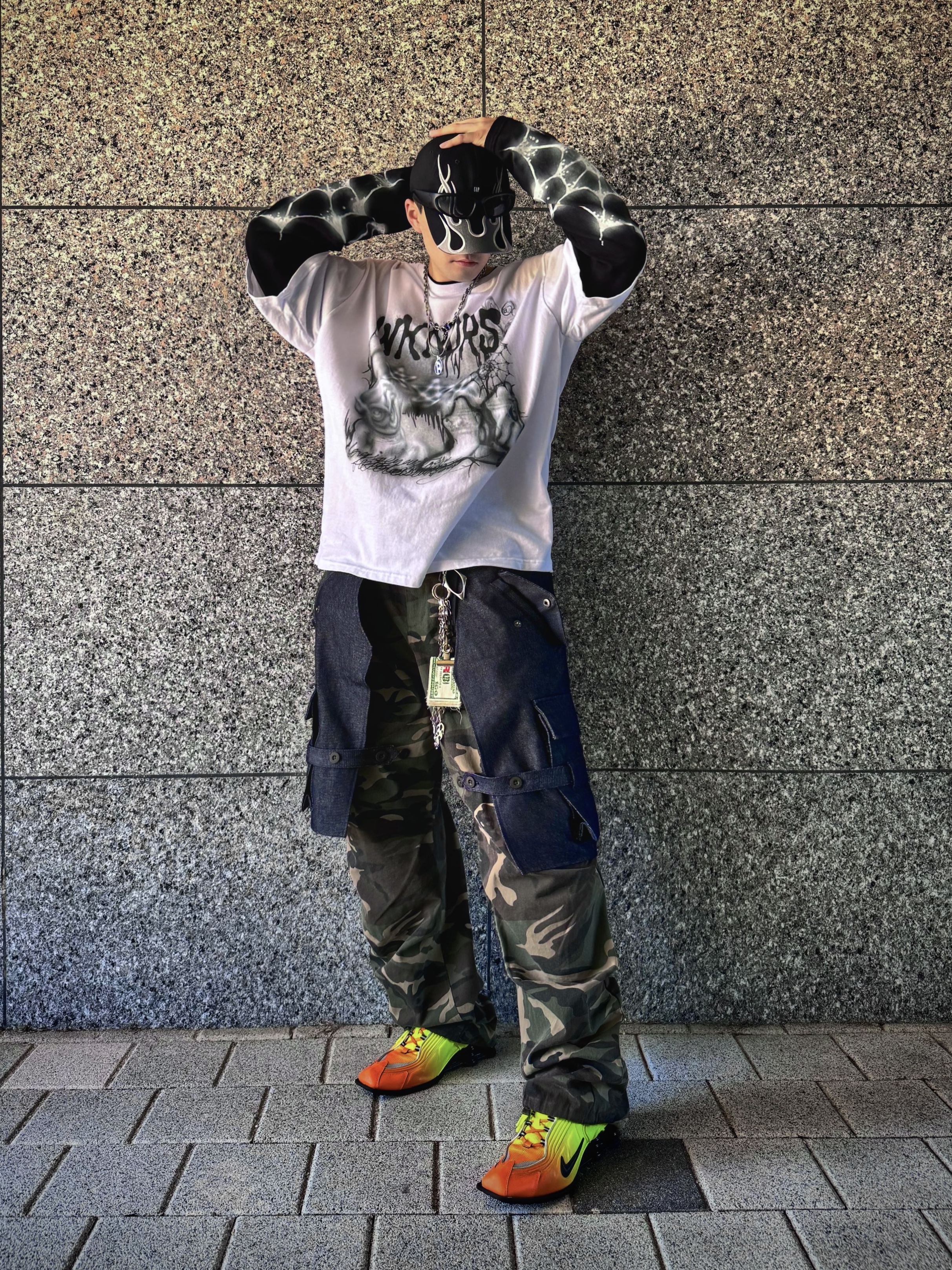 Yeezy Gap Engineered By Balenciaga Flame Cap Black, Diesel Dx1342 Stainless Steel Pendant Necklace Silver 착용 스타일 - 4