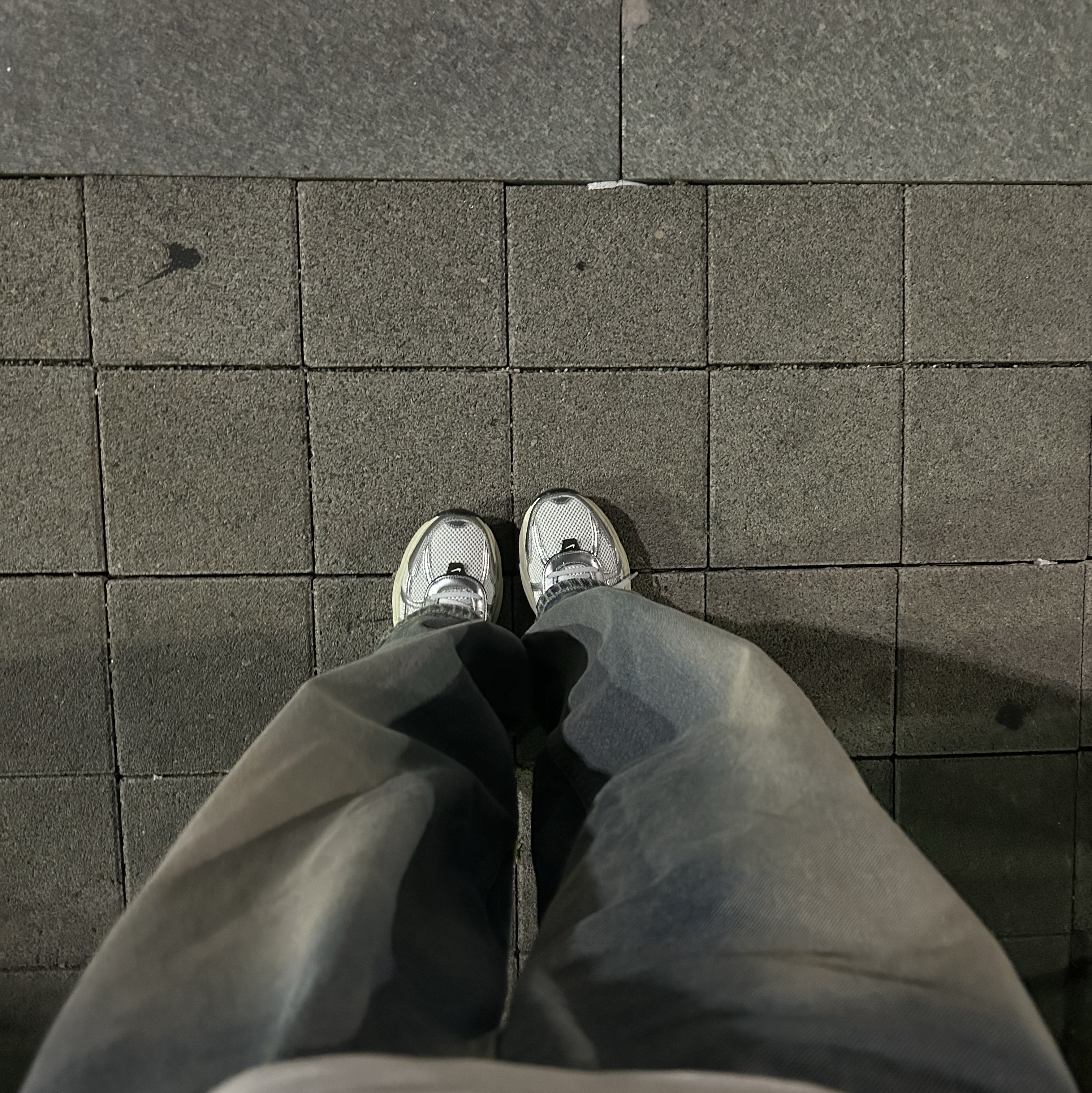 Nike V2K Run Summit White Metallic Silver 착용 스타일