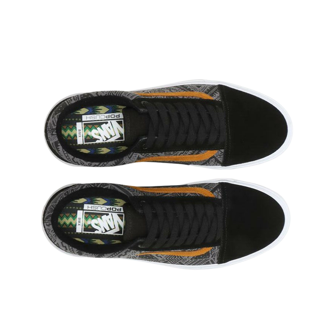 반스 x 커리지 아담스 BMX 올드스쿨 블랙 골든 브라운(Vans x Courage Adams BMX Old Skool Black Golden Brown) - 2