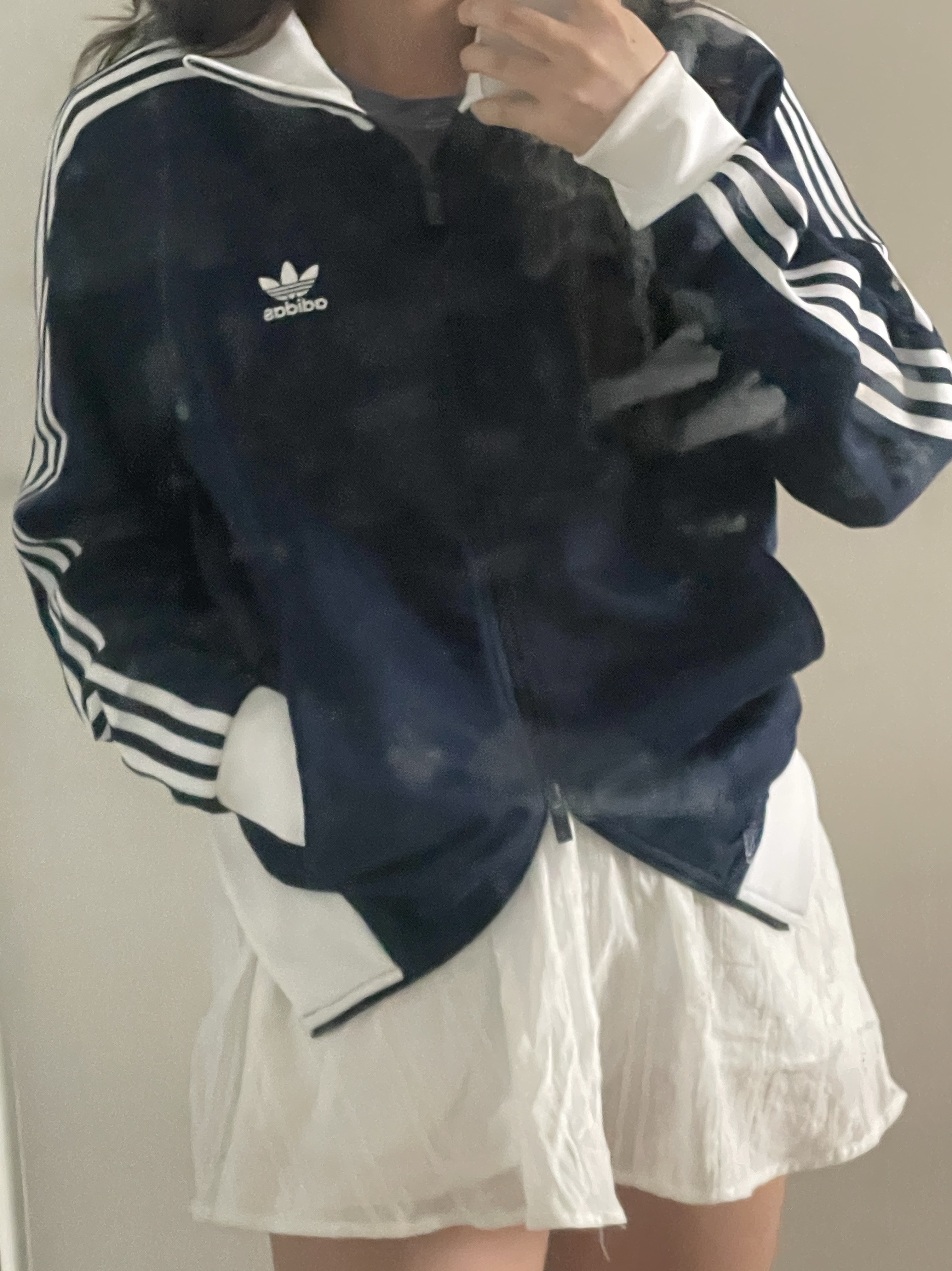 Adidas Adicolor Classic Beckenbauer Track Top Night Indigo - KR Sizing 착용 스타일