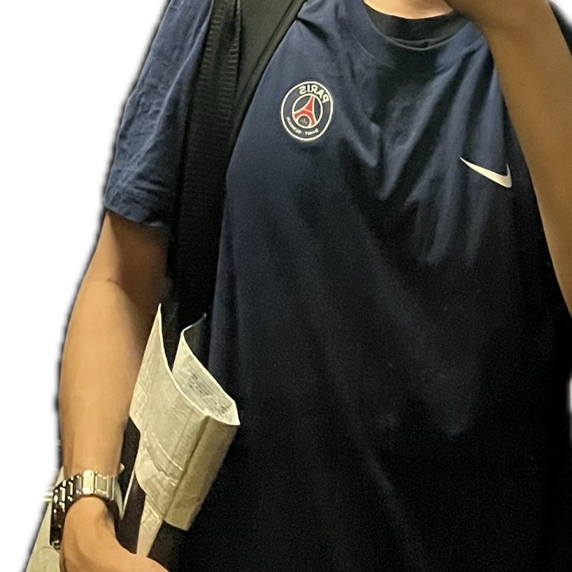 Nike Paris Saint-Germain Essentials Soccer T-Shirt Midnight Navy 착용 스타일