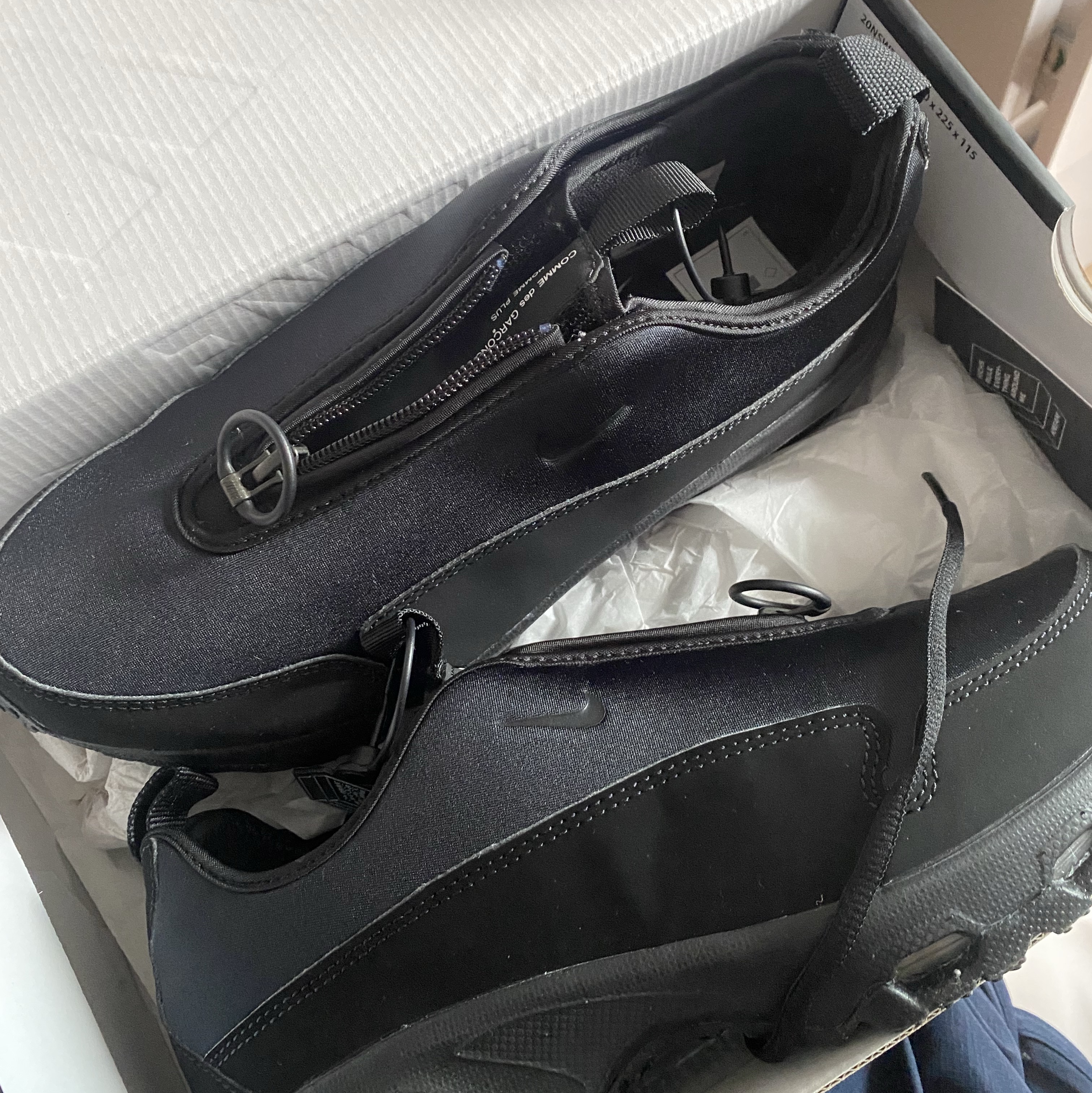 Nike x Comme des Garcons Homme Plus Air Max Sunder SP Black 착용 스타일 - 2