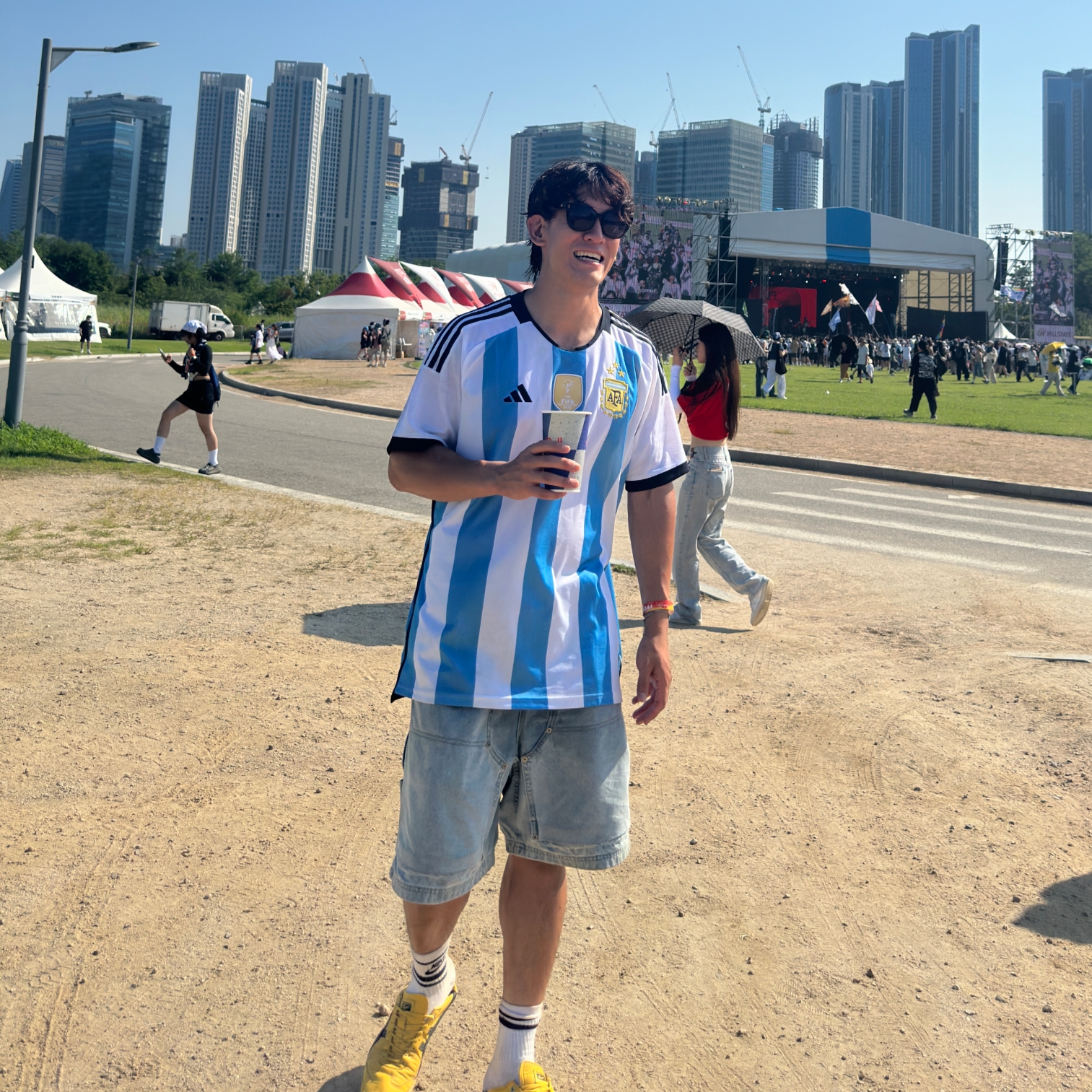 Adidas Argentina Home Jersey 2022 Winners 3-Star White Light Blue - US Sizing (Non Marking Ver.), Onitsuka Tiger Mexico 66 Yellow Black 착용 스타일 - 2