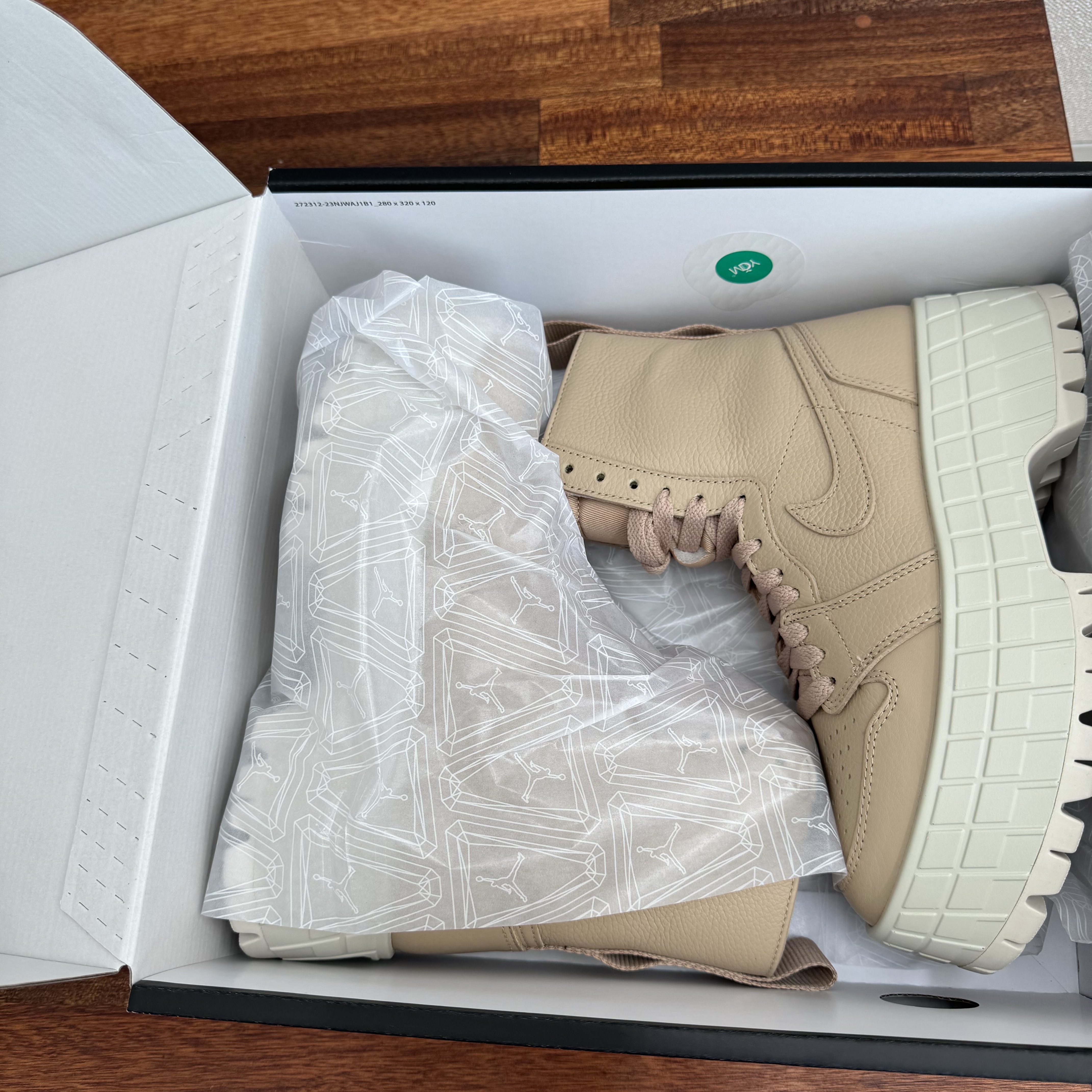 (W) Jordan 1 Brooklyn Legend Medium Brown 착용 스타일 - 5
