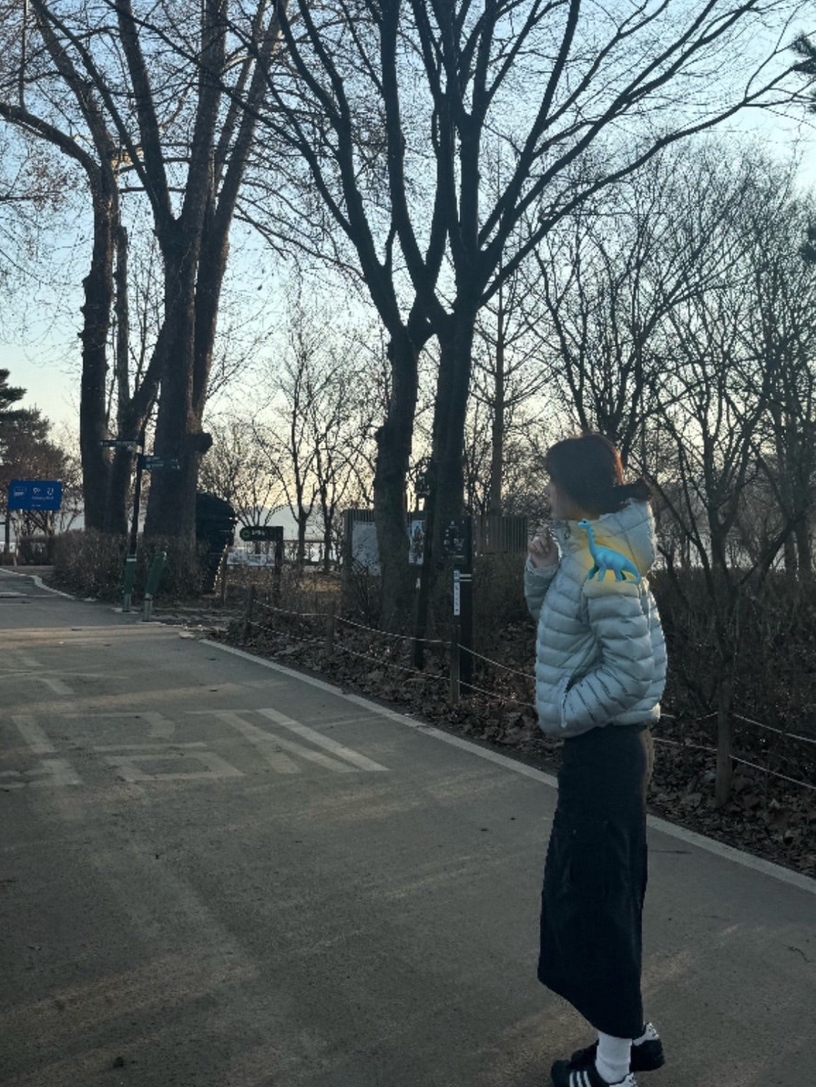 Sansan Gear Suffix Puffer Jacket Sky Blue - 23FW 착용 스타일 - 1