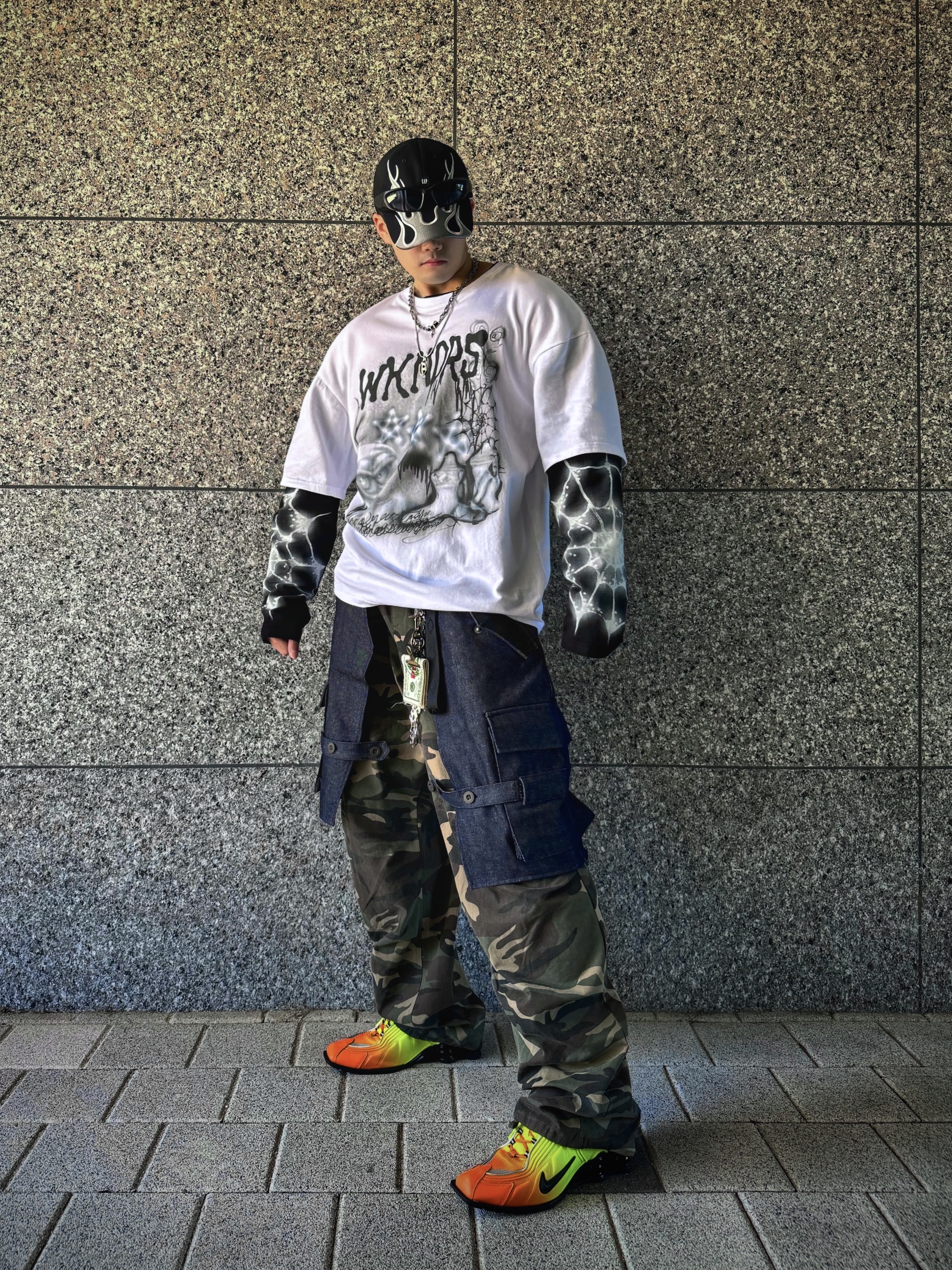 Yeezy Gap Engineered By Balenciaga Flame Cap Black, Diesel Dx1342 Stainless Steel Pendant Necklace Silver 착용 스타일 - 3