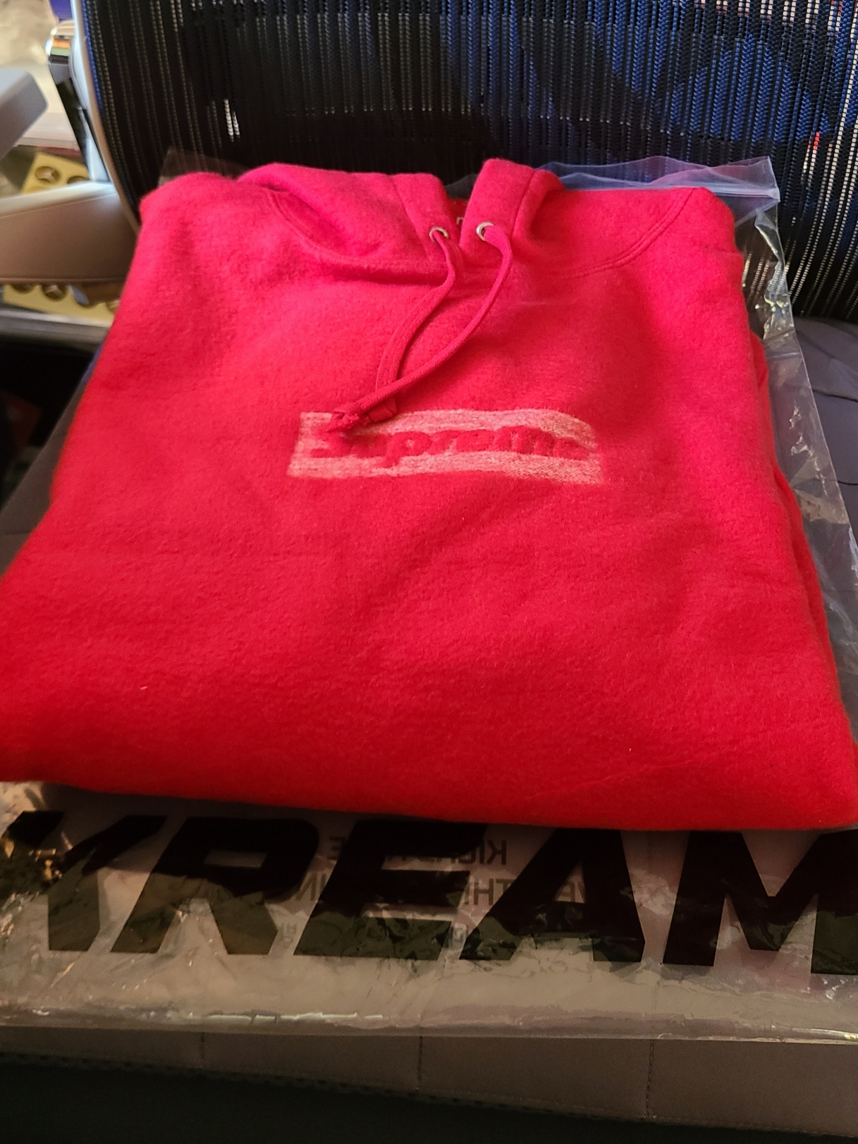 Supreme Inside Out Box Logo Hooded Sweatshirt Red - 23SS 착용 스타일 - 2