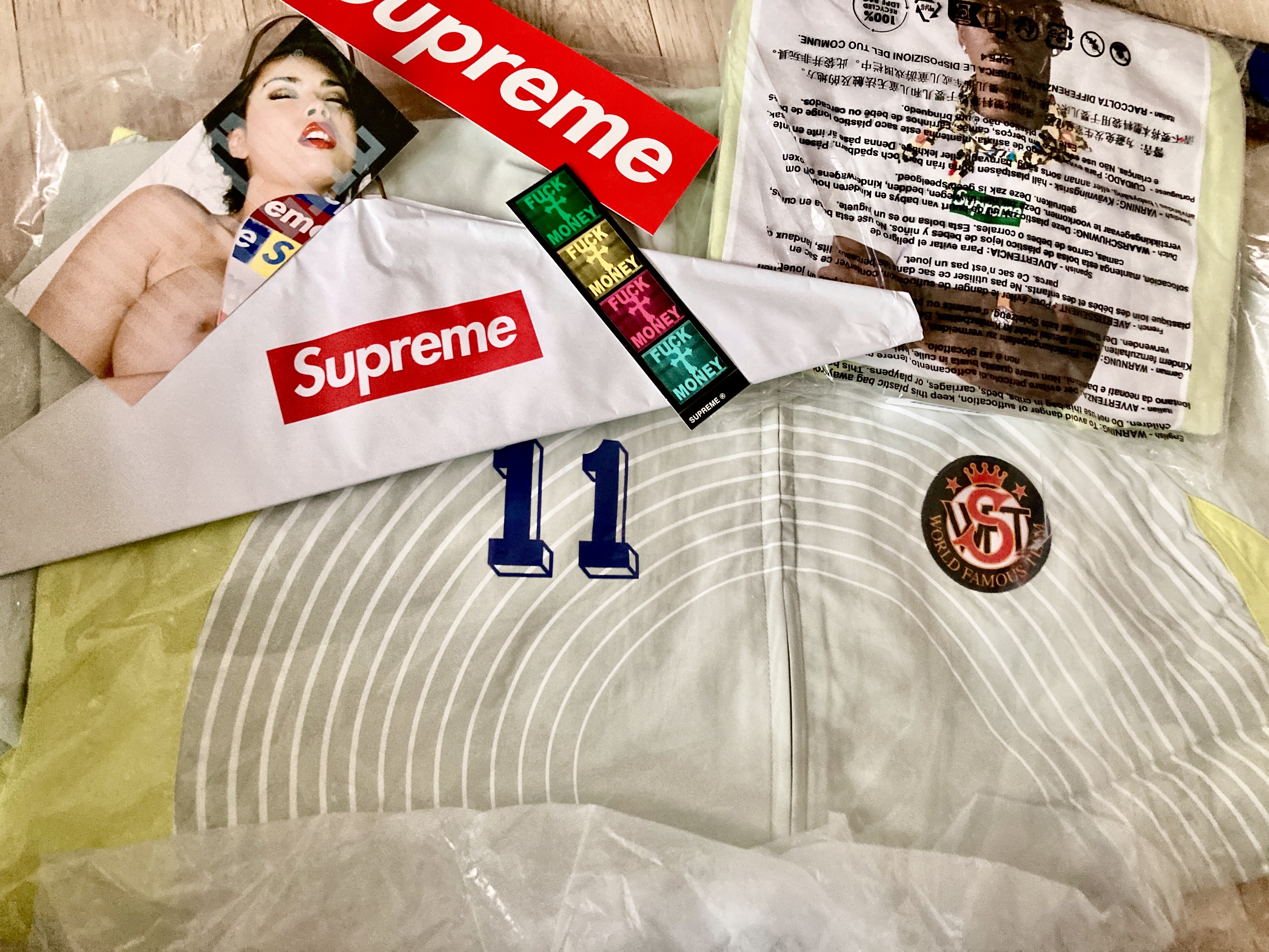 Supreme S Logo Track Jacket Light Mint - 24FW, Supreme Tyler The Creator T-Shirt Pale Mint - 24FW 착용 스타일