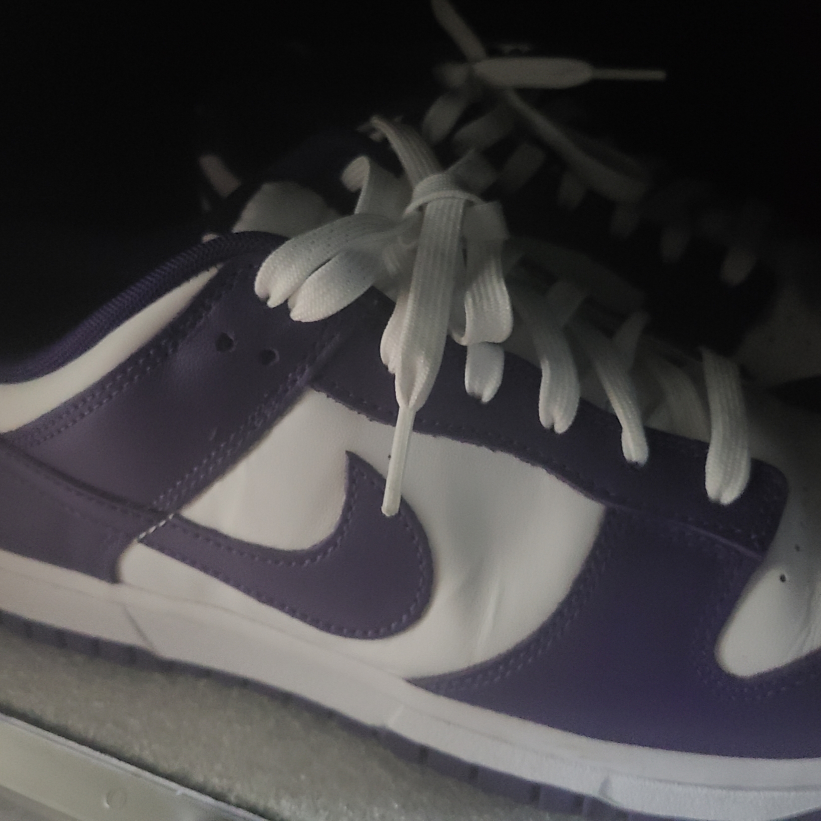 Nike Dunk Low Retro Championship Court Purple 착용 스타일